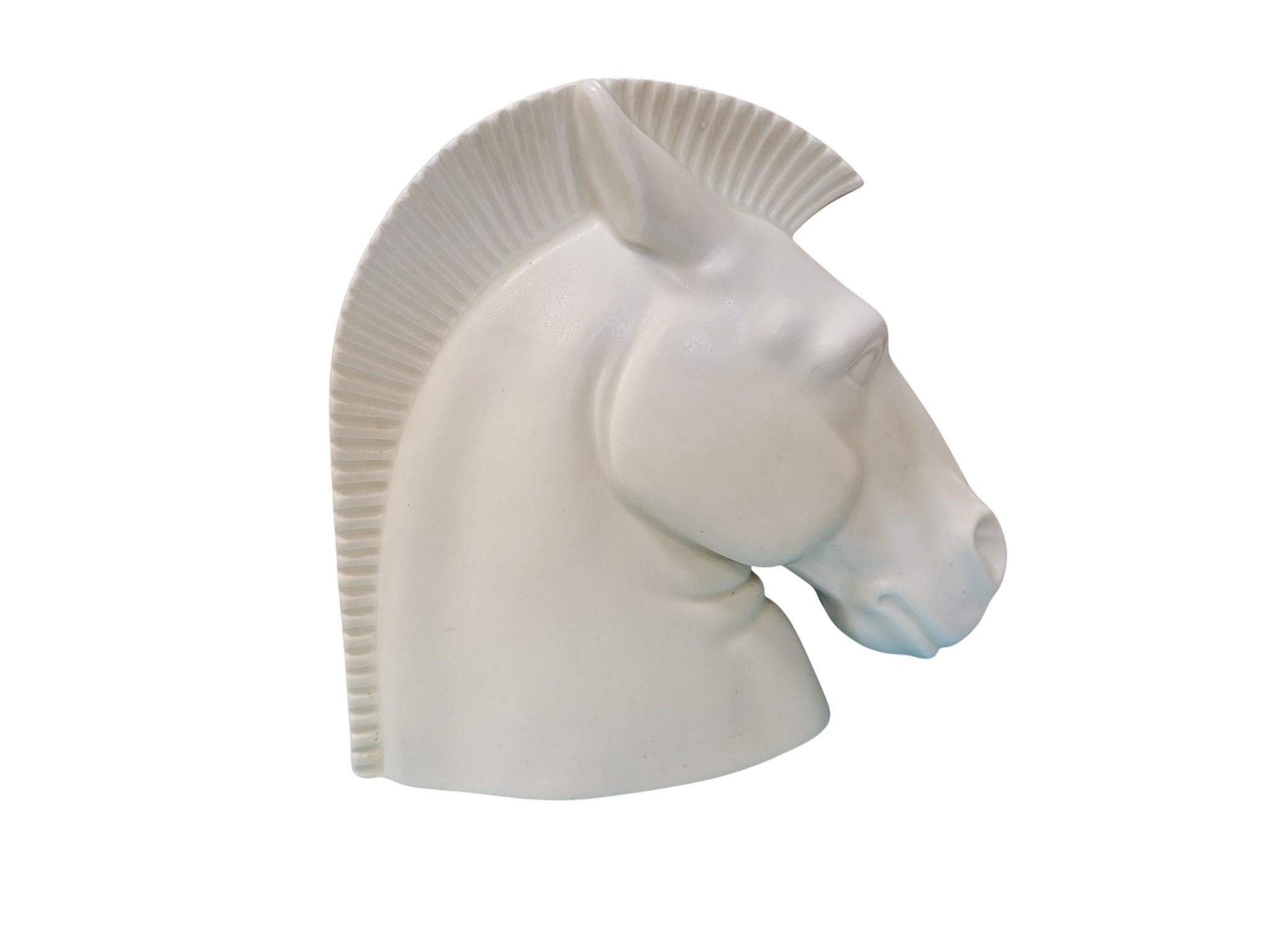 Busto di cavallo in porcellana di bisquit cecoslovacca, 1920-1960 circa in vendita 3