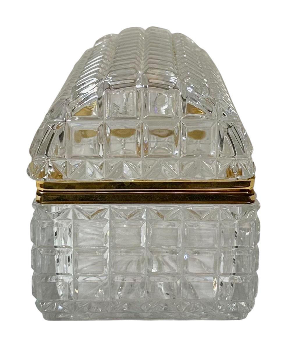 Czechoslovakian Crystal Box For Sale 1