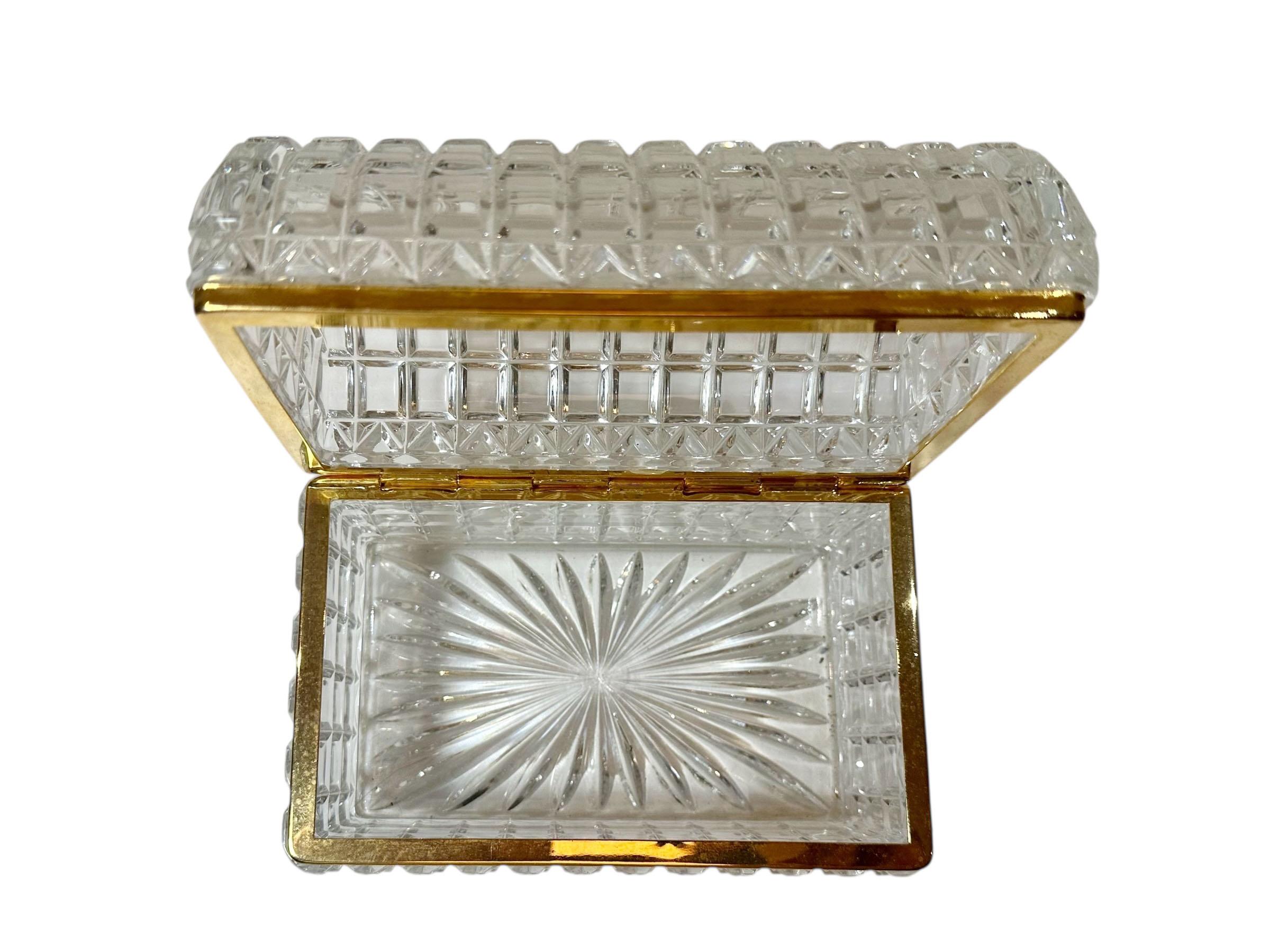 Czechoslovakian Crystal Box For Sale 2