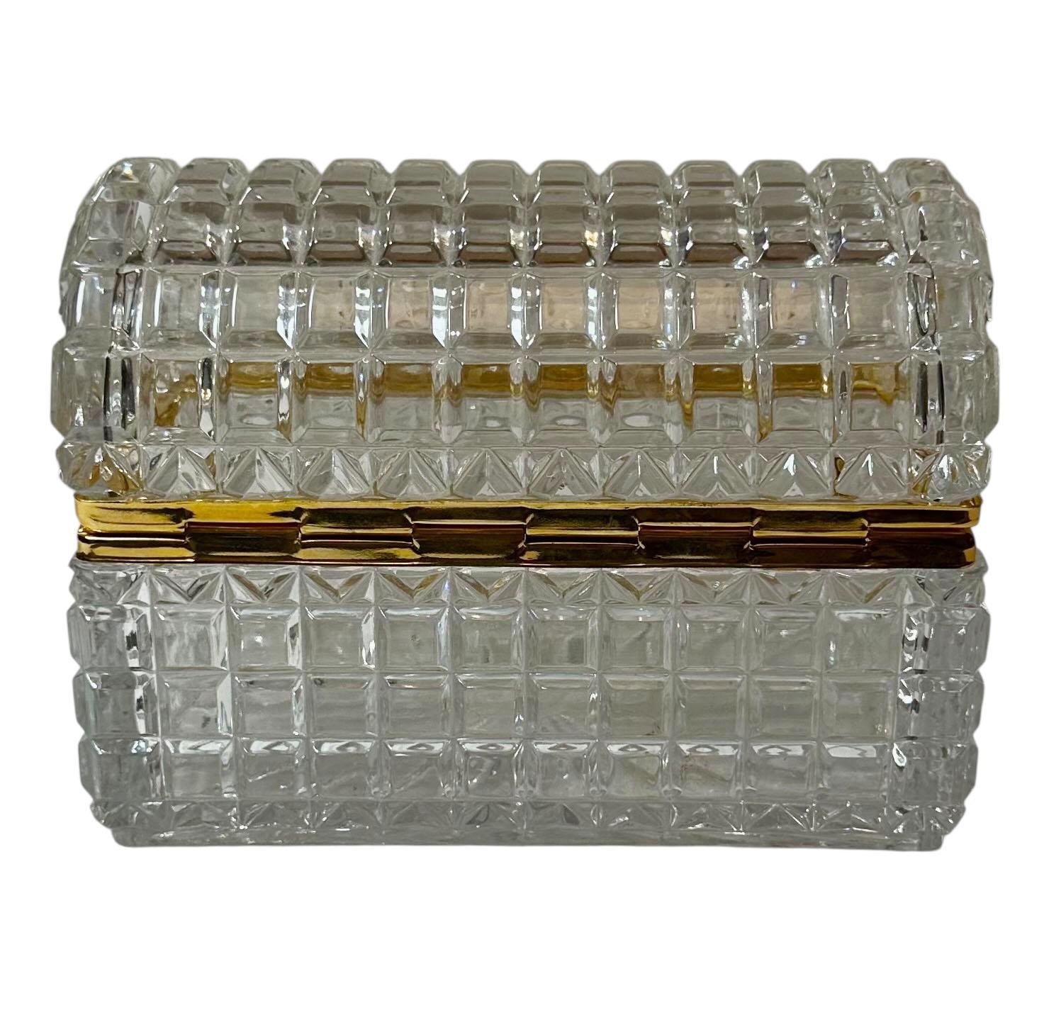 Czechoslovakian Crystal Box For Sale 4