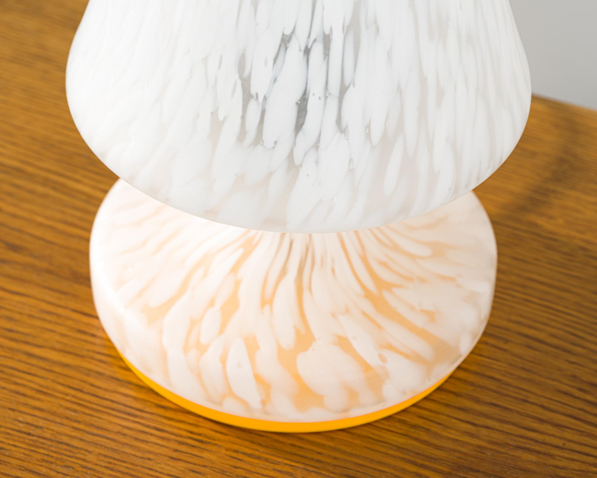 Czechoslovakian Glass Table Lamp, 1970s For Sale 1