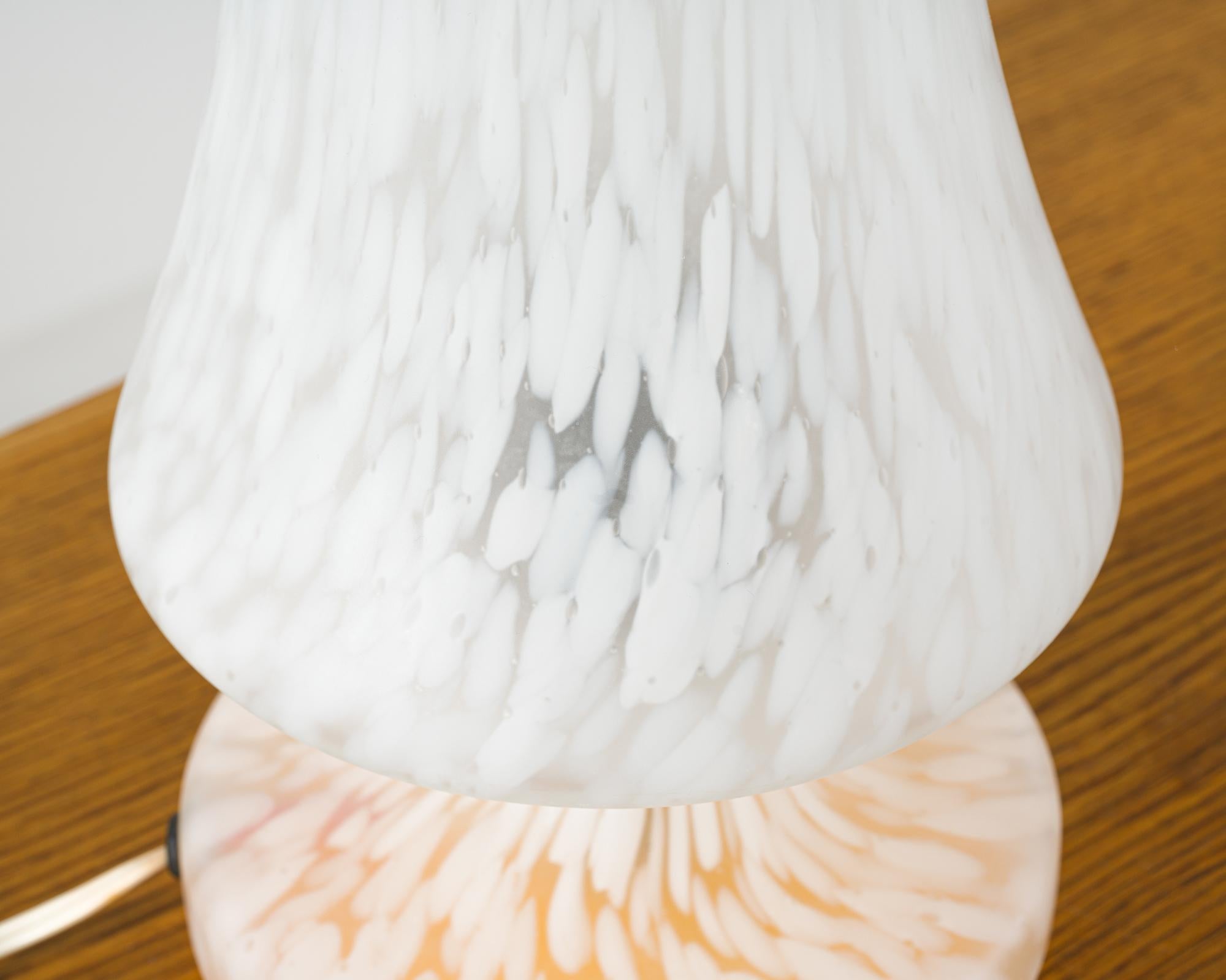 Czechoslovakian Glass Table Lamp, 1970s For Sale 2
