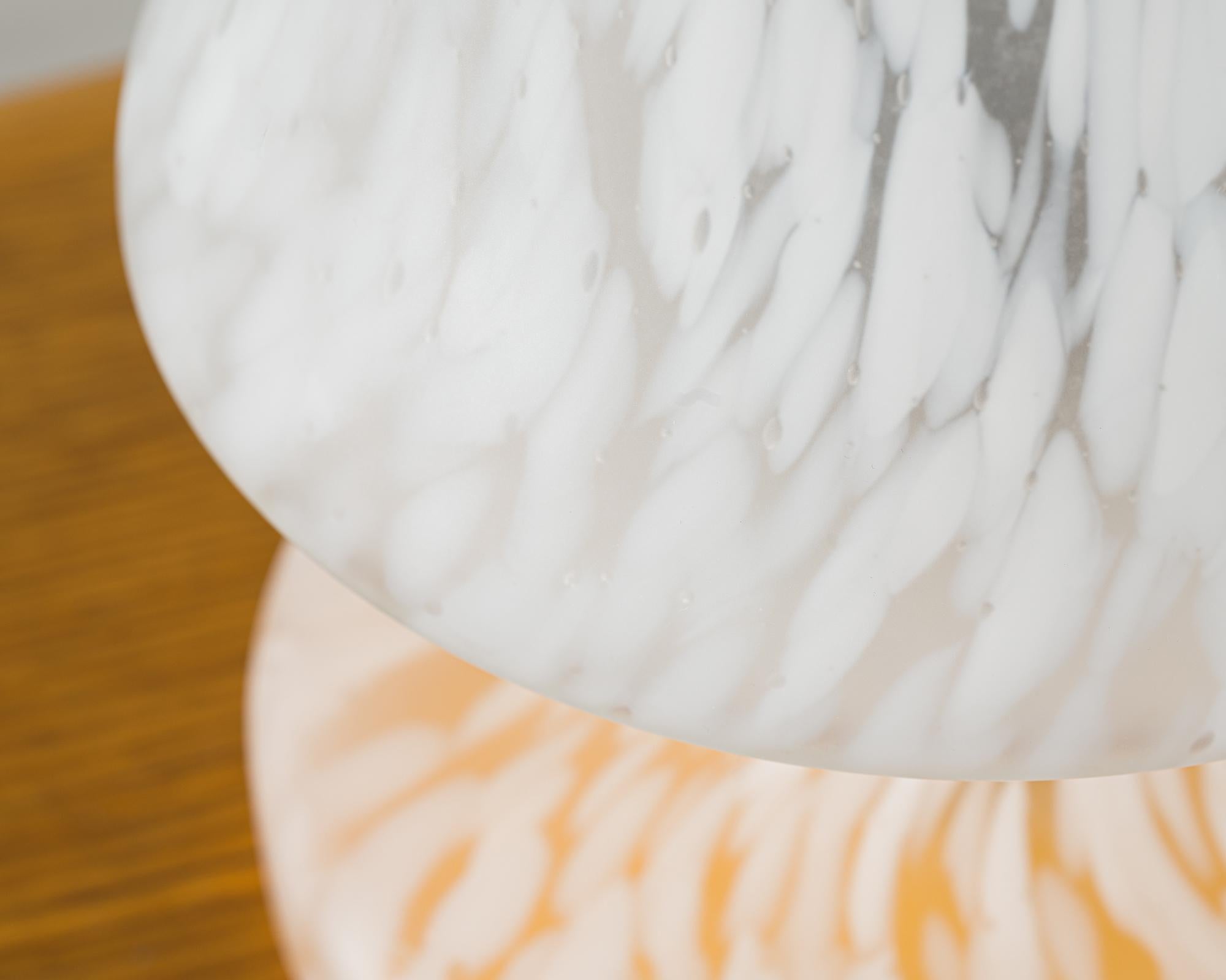 Czechoslovakian Glass Table Lamp, 1970s For Sale 3