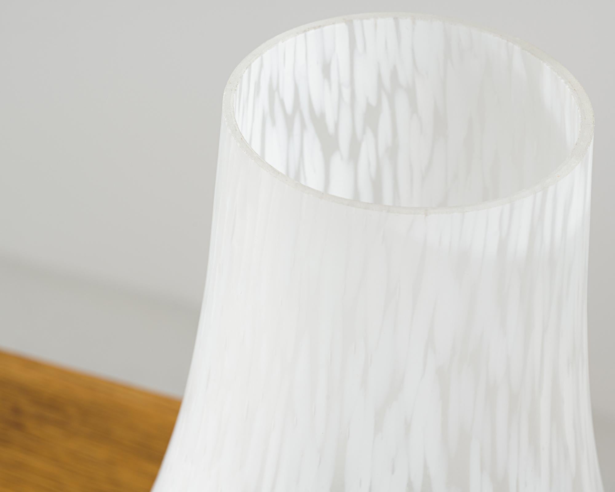 Czechoslovakian Glass Table Lamp, 1970s For Sale 4