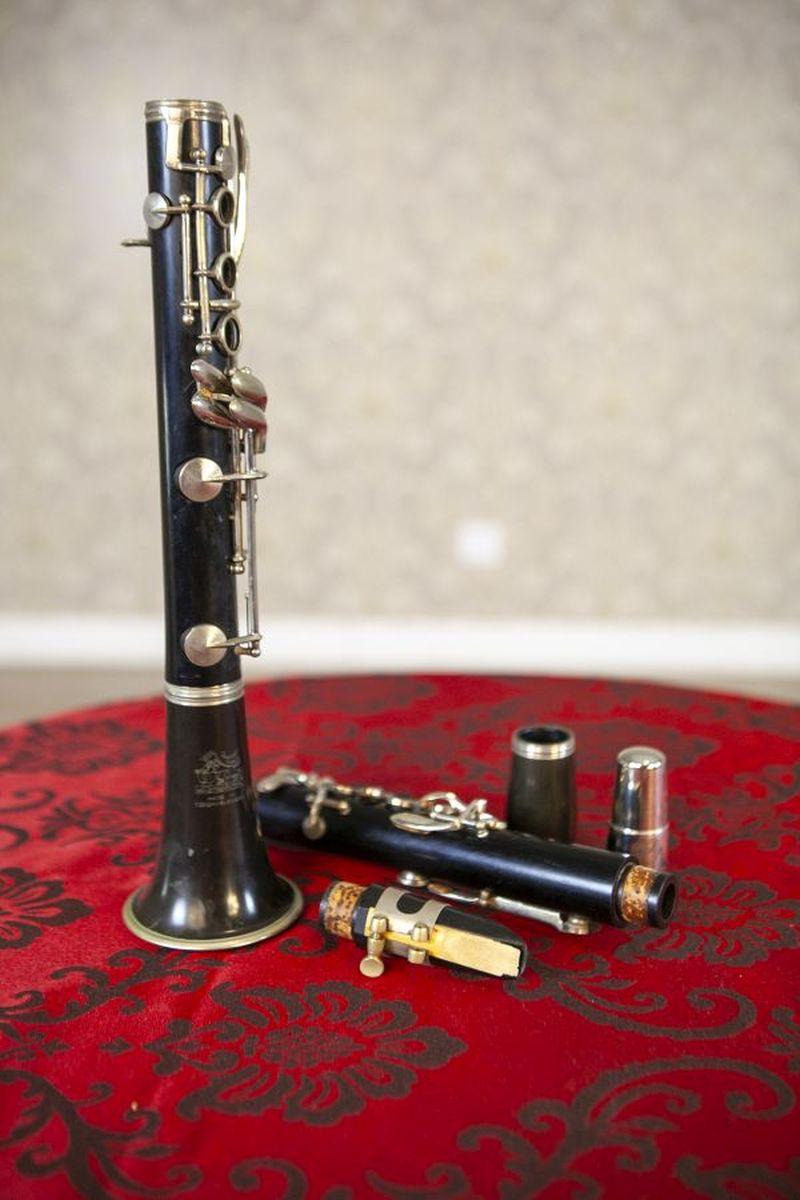 Clarinete checoslovaco de lignatón de mediados. XX en Bueno estado para la venta en Opole, PL