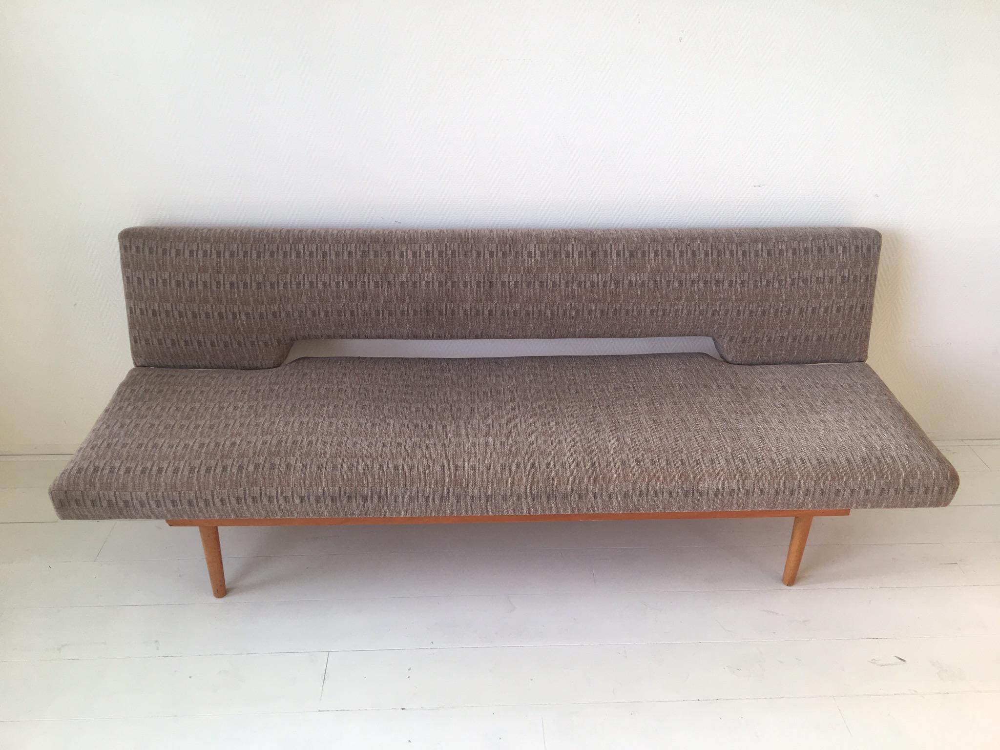 Mid-Century Modern Czechoslovakian Sofa, Sleeper Sofa, Daybed by Miroslav Navratil, 1960s