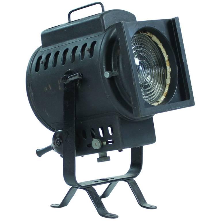 If you would like something different, this might be just a light for you. Theatre spotlight with a new red cabling makes and excellent addition to any room. Gives perfect mood light, not too strong. Great vintage look, some wear visible, but it