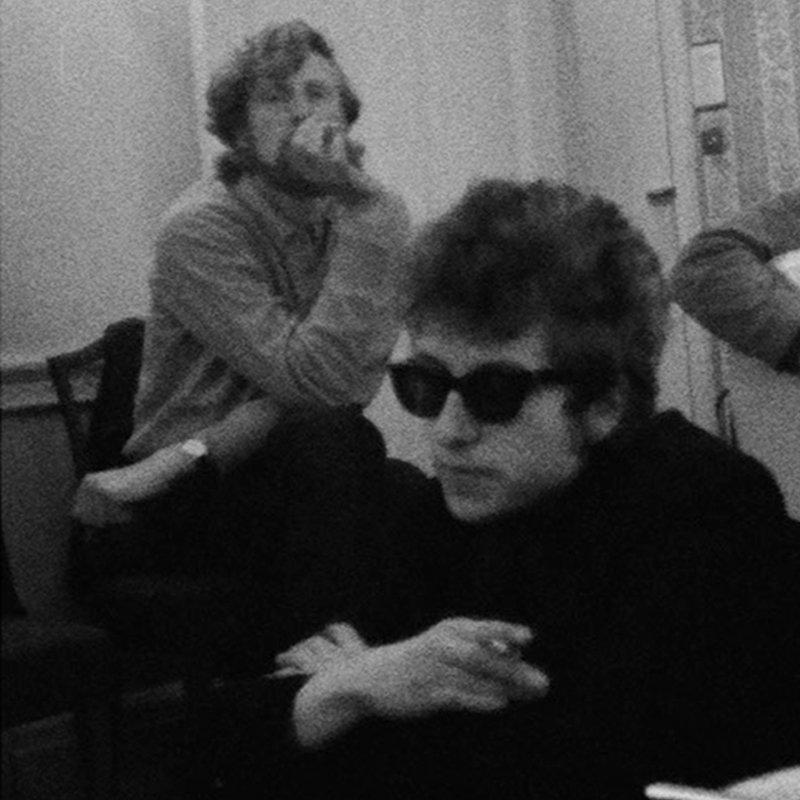 Bob Dylan and Donovan at The Savoy, London 1965  - Photograph by D.A. Pennebaker