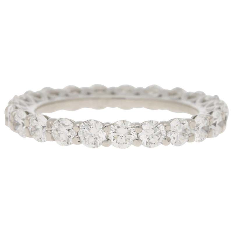 Diamond Three Color Gold Eternity Stacking Ring Set For Sale at 1stDibs