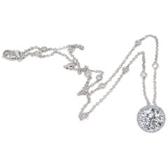 D Color Internally Flawless (D-IF) 3.02 Carat Diamond Pendant, GIA Certified
