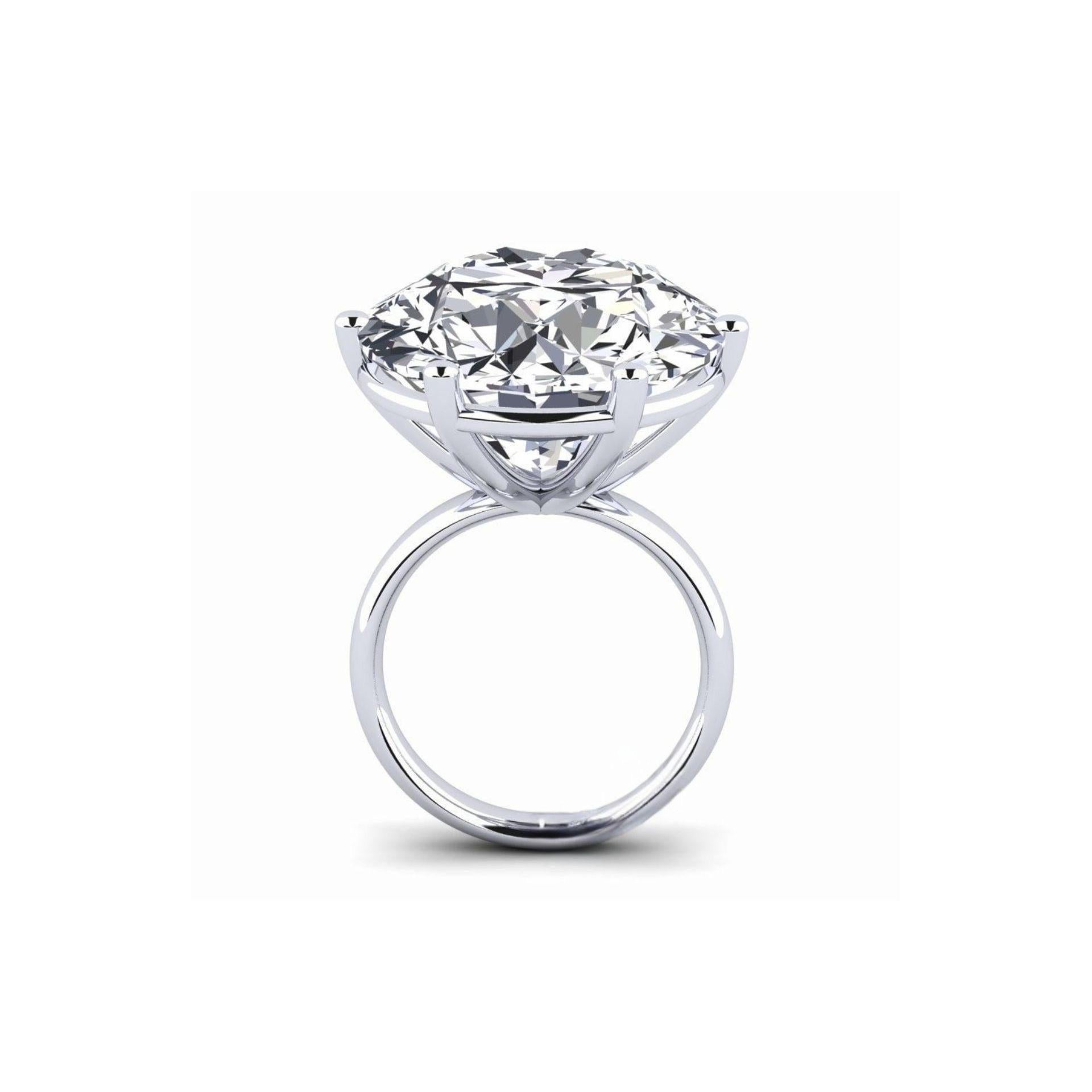 D Color Internally Flawless Diamond Ring  Type IIA  The Pinnacle of Purity In New Condition For Sale In Mumbai, IN