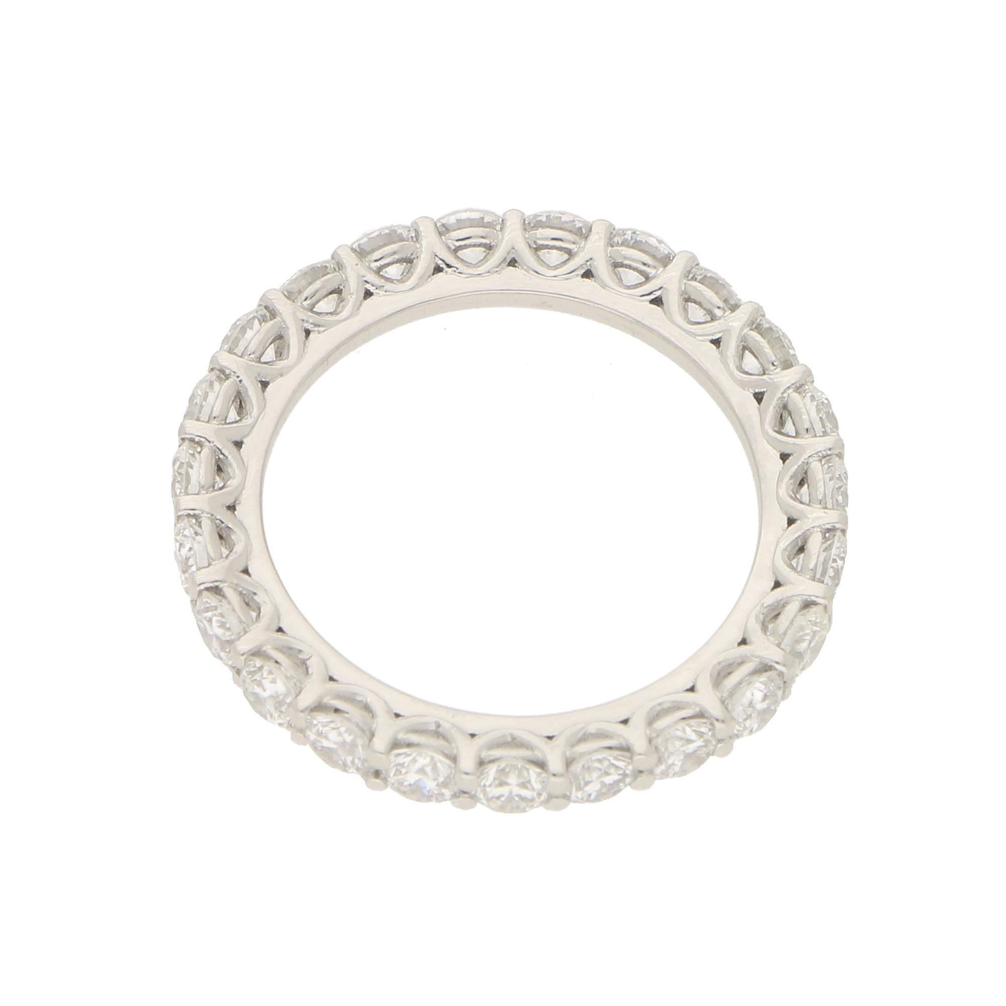 18 carat white gold eternity ring