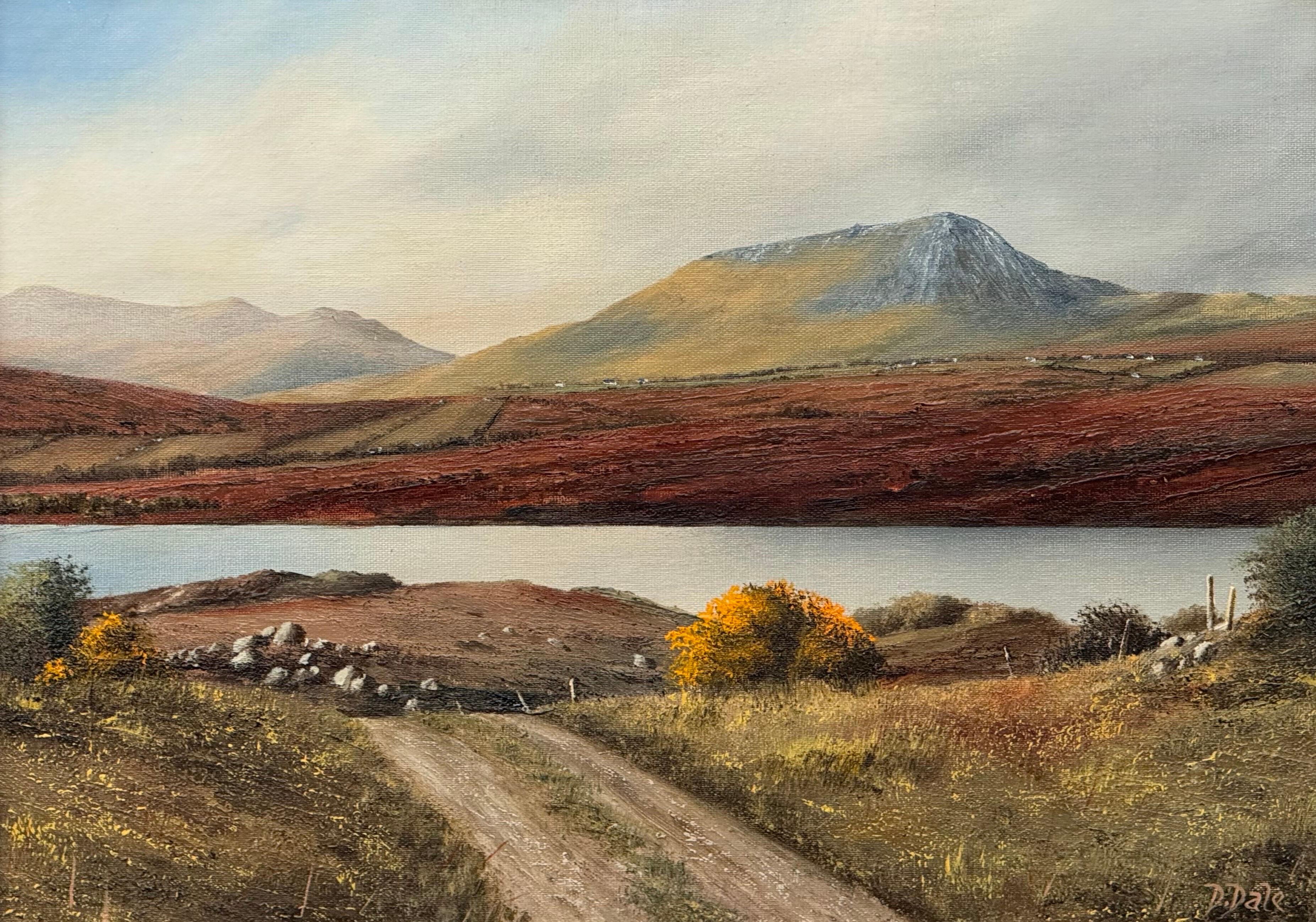 Mountain Lake Landscape of County Donegal Northern Ireland Vintage Irish Art For Sale 9