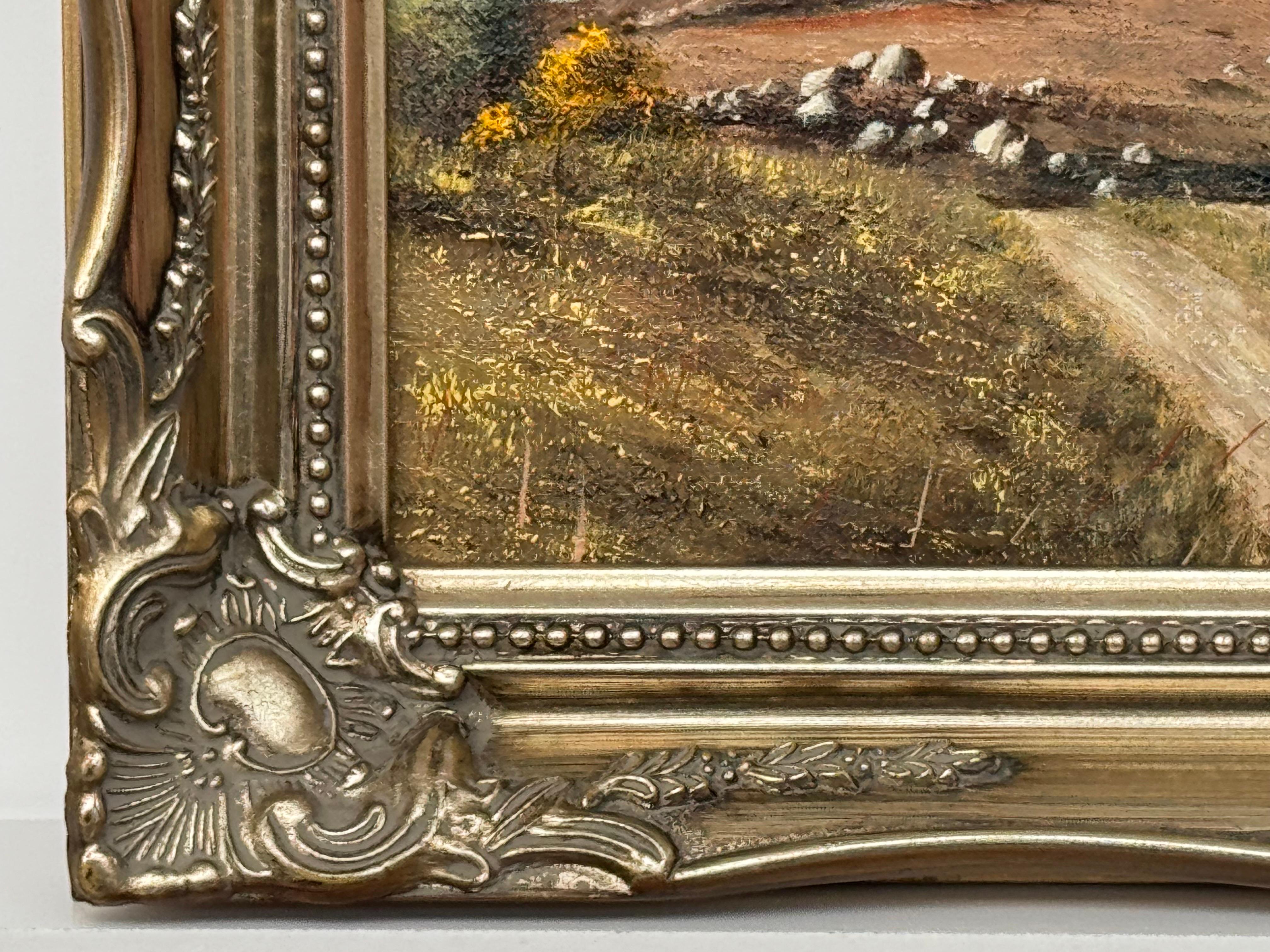 Mountain Lake Landscape of County Donegal Northern Ireland Vintage Irish Art For Sale 3