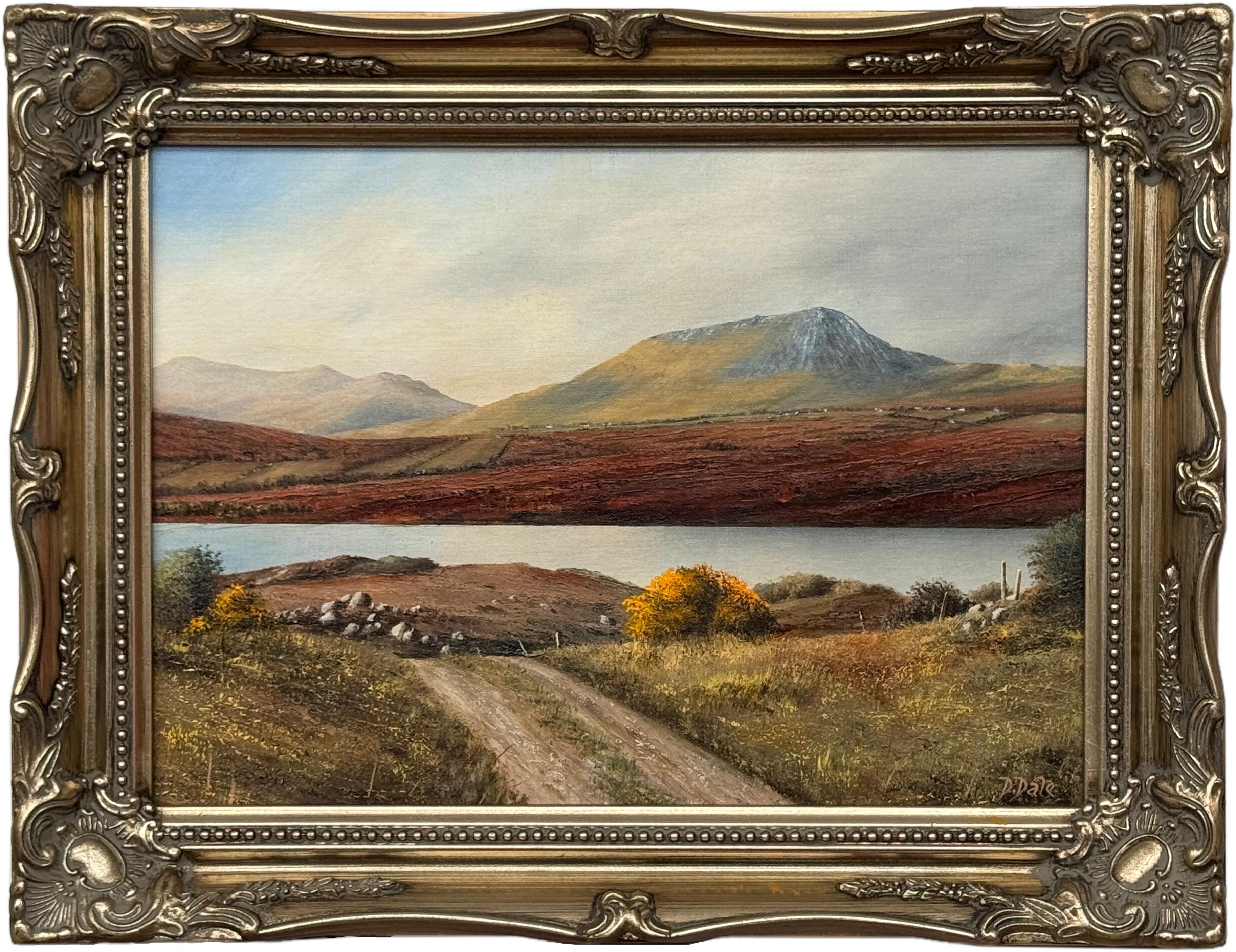 Mountain Lake Landscape of County Donegal Northern Ireland Vintage Irish Art
