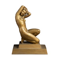 D. Daniel : "Art deco nude", patinated terracota C.1930-50