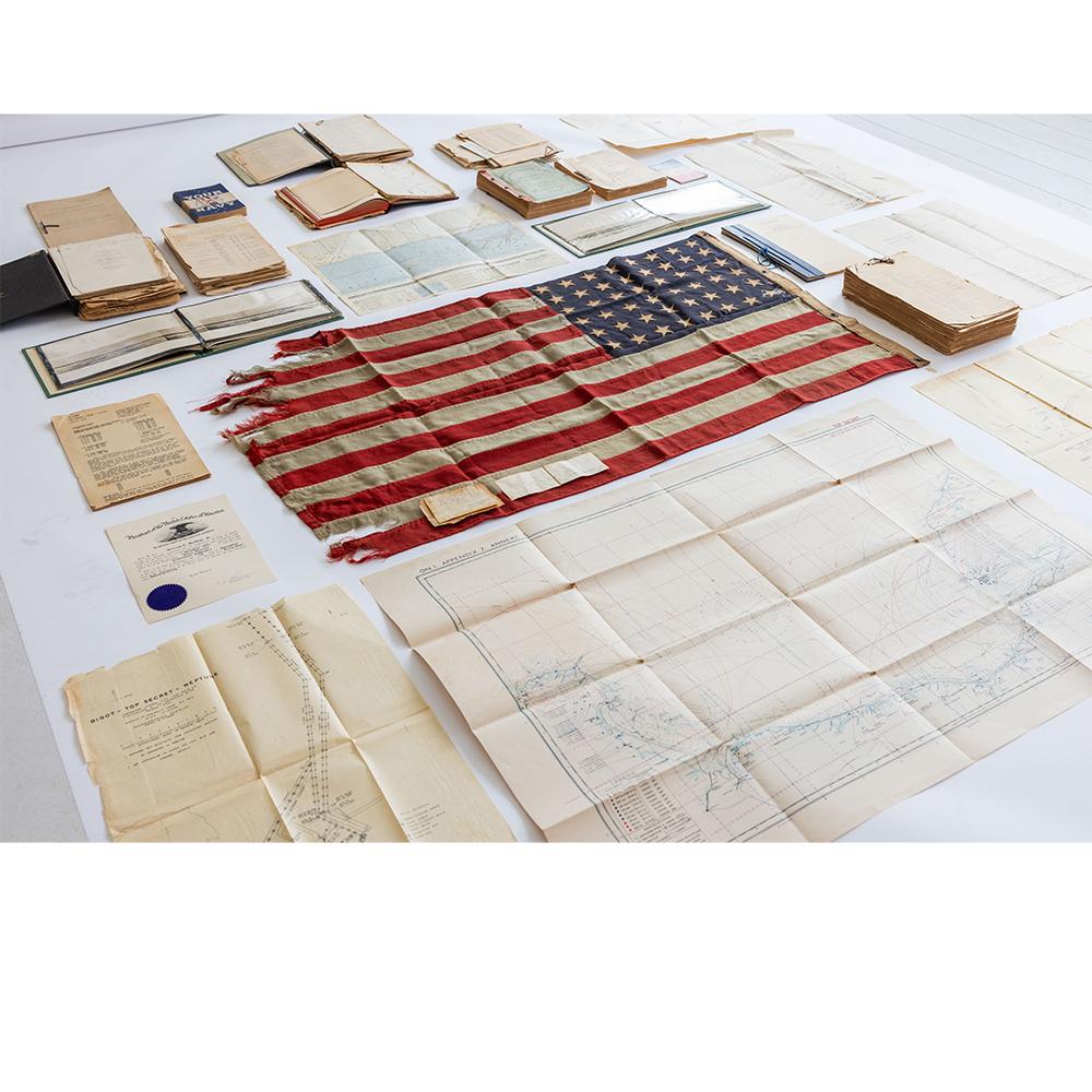 D-Day Flag, 1940s, one of the first American flags flown on June 6th, 1944. For Sale 7