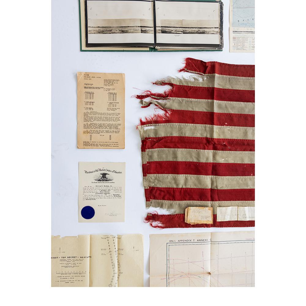 D-Day Flag, 1940s, one of the first American flags flown on June 6th, 1944. For Sale 8