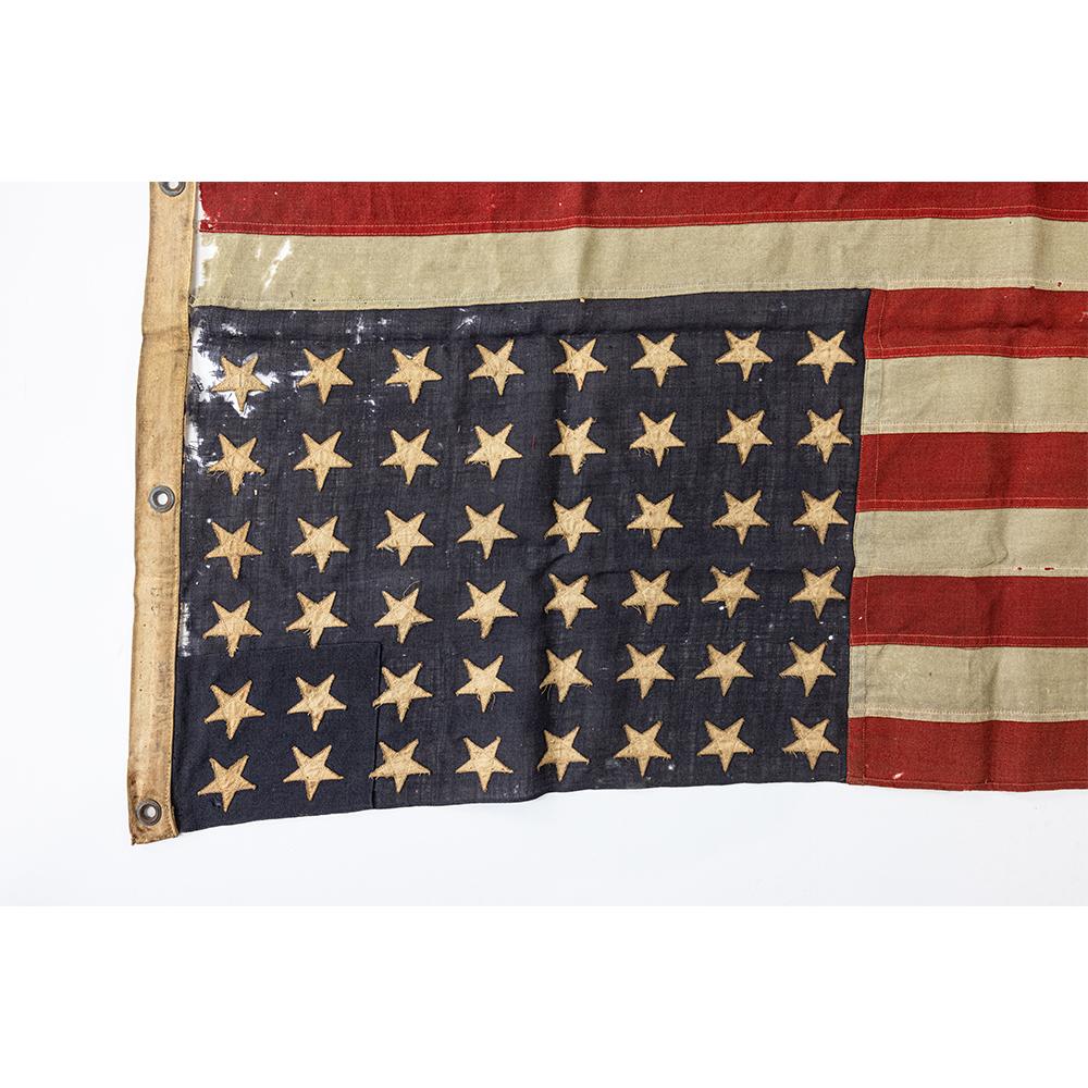 Fabric D-Day Flag, 1940s, one of the first American flags flown on June 6th, 1944. For Sale