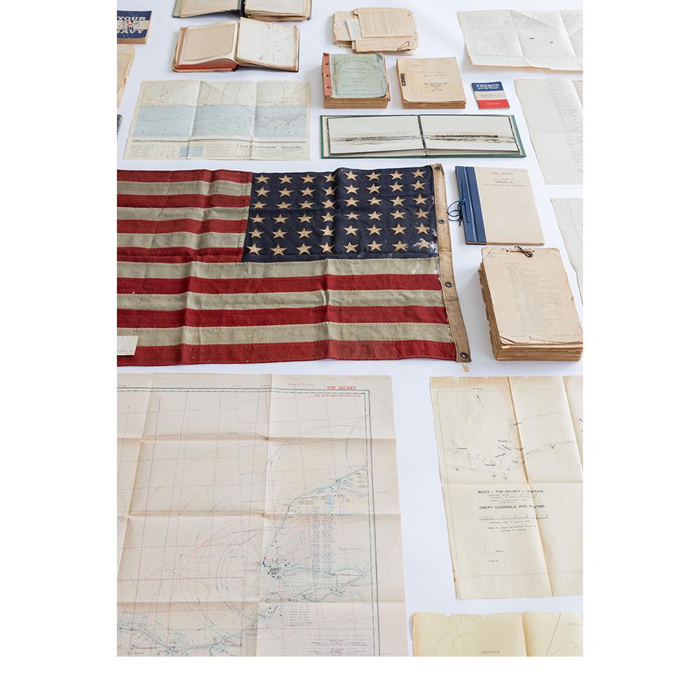 D-Day Flag, 1940s, one of the first American flags flown on June 6th, 1944. For Sale 3