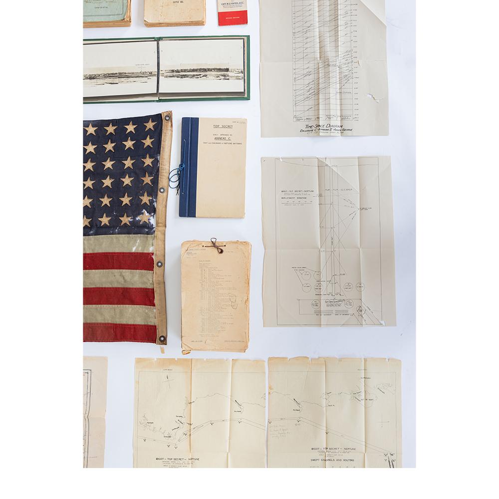 D-Day Flag, 1940s, one of the first American flags flown on June 6th, 1944. For Sale 4