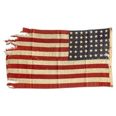 Drapeau du D-day, années 1940, l'un des premiers drapeaux américains flottés le 6 juin 1944