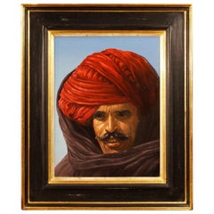 D. de Vries 20th Century Oil On Canvas Dutch Signed Painting Portrait, 1995