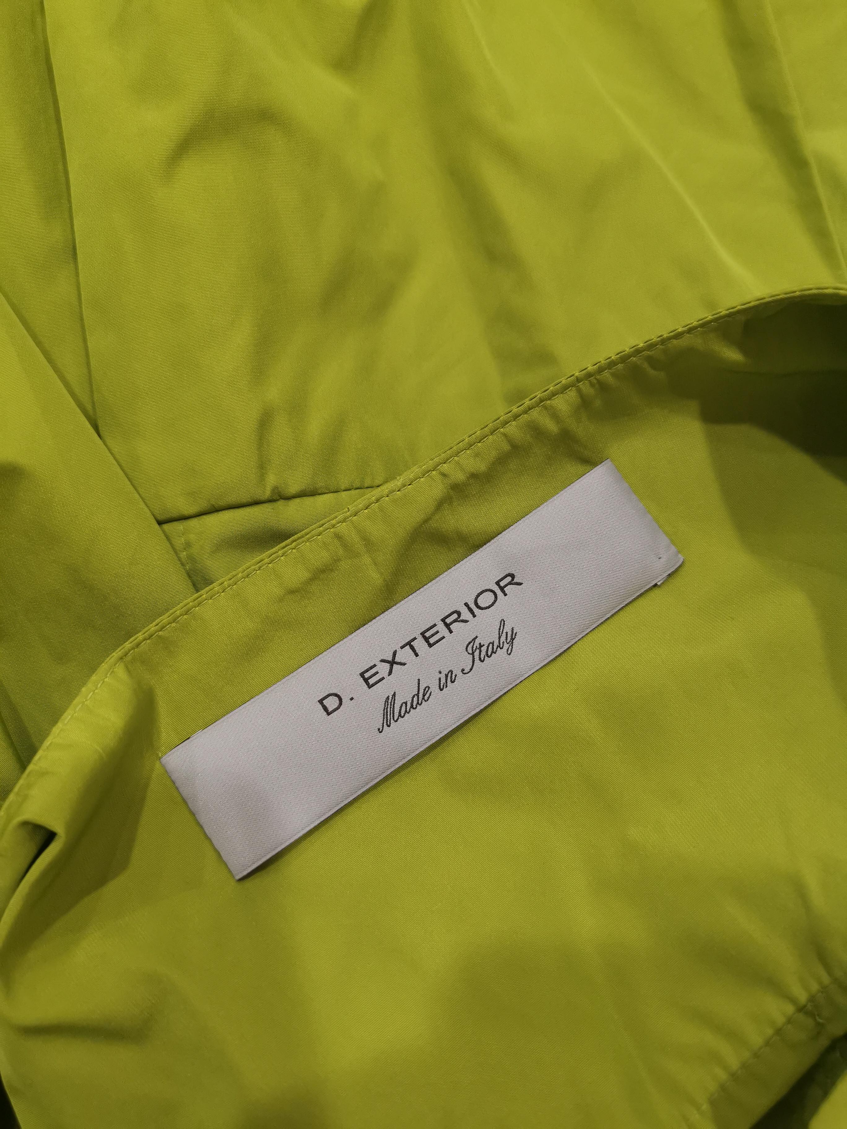 Brown D. Exterior green jacket