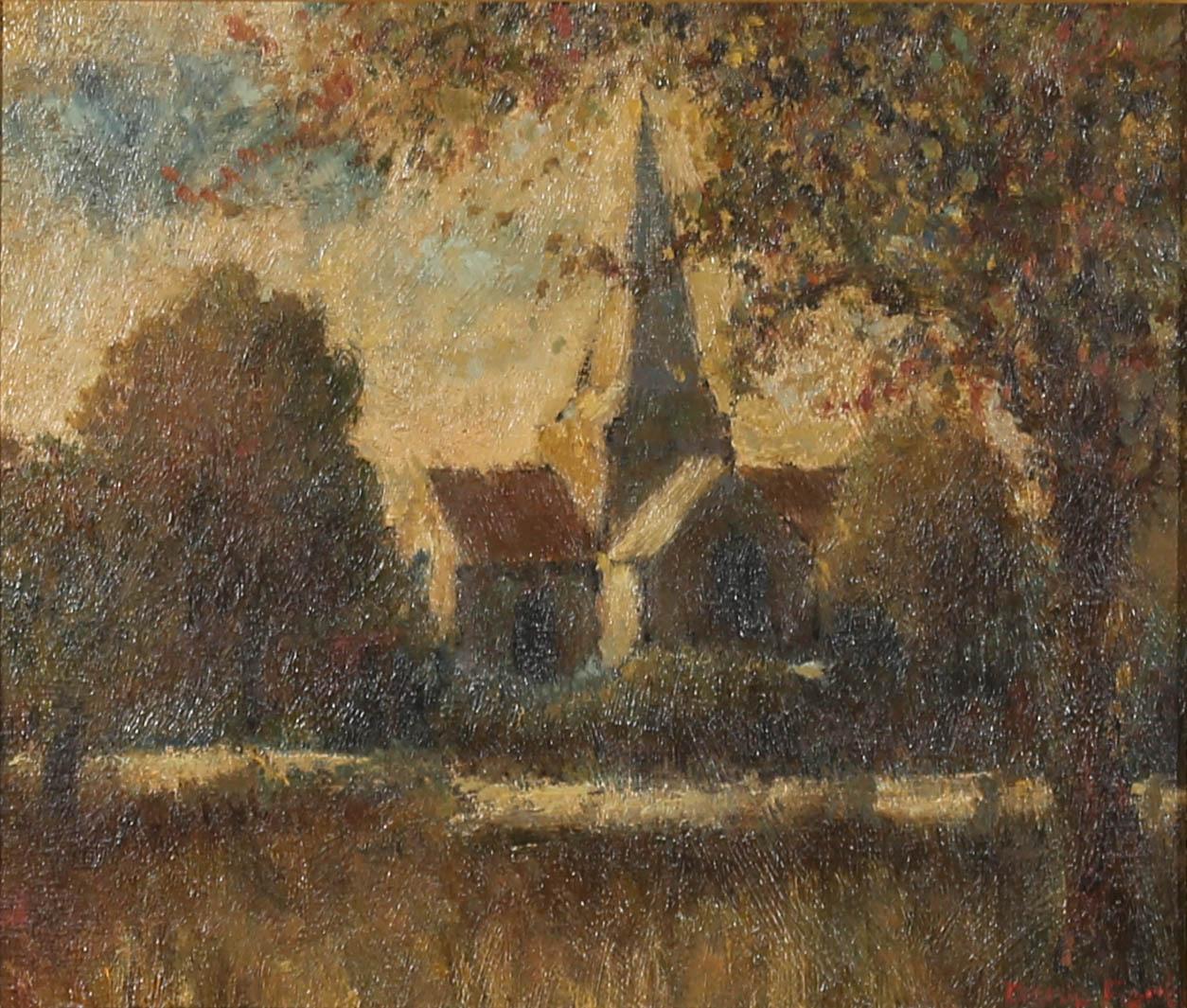 D. Forbes - 20th Century Oil, St Andrew's Church, Alfriston For Sale 1