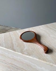 Miroir artisanal fait main de D. French Studio, 1981