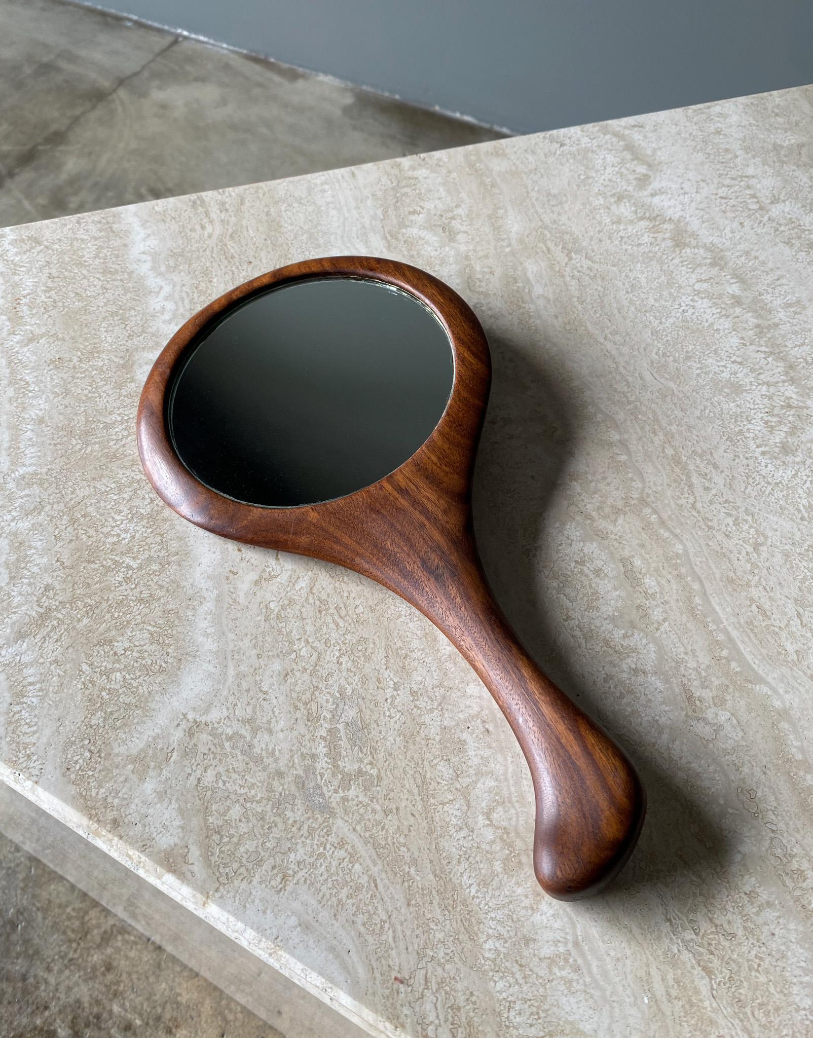 D. French Studio Crafted Hand Held Mirror, 1981 For Sale 2