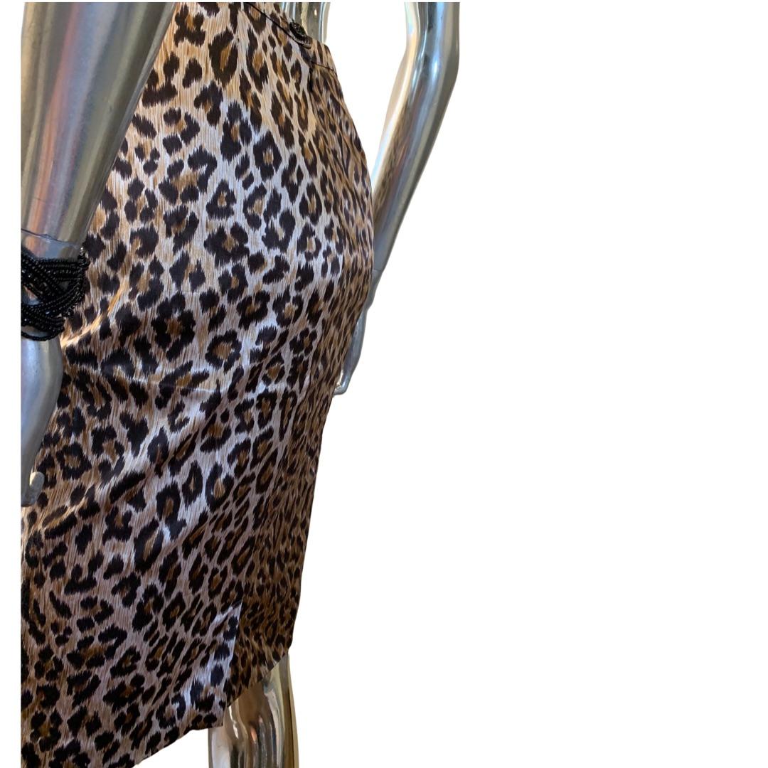 dolce gabbana leopard skirt