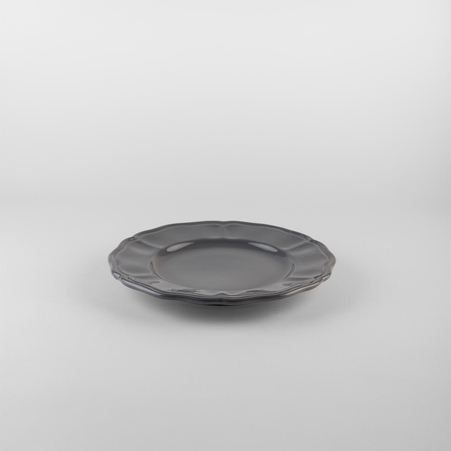 D Platos hondos grises sirven: Sopa, soporte, plato auxiliar para 4. Hecho a mano en Italia 2024 Italiano en venta