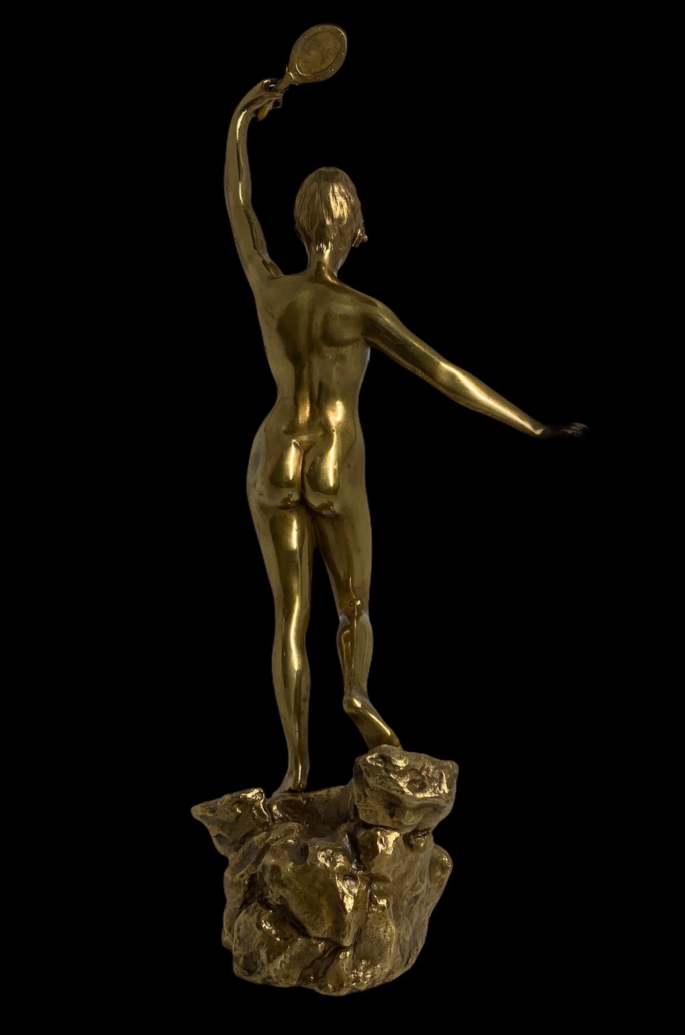 Bronze Sculpture en bronze d'une femme nue de D. Grisard en vente