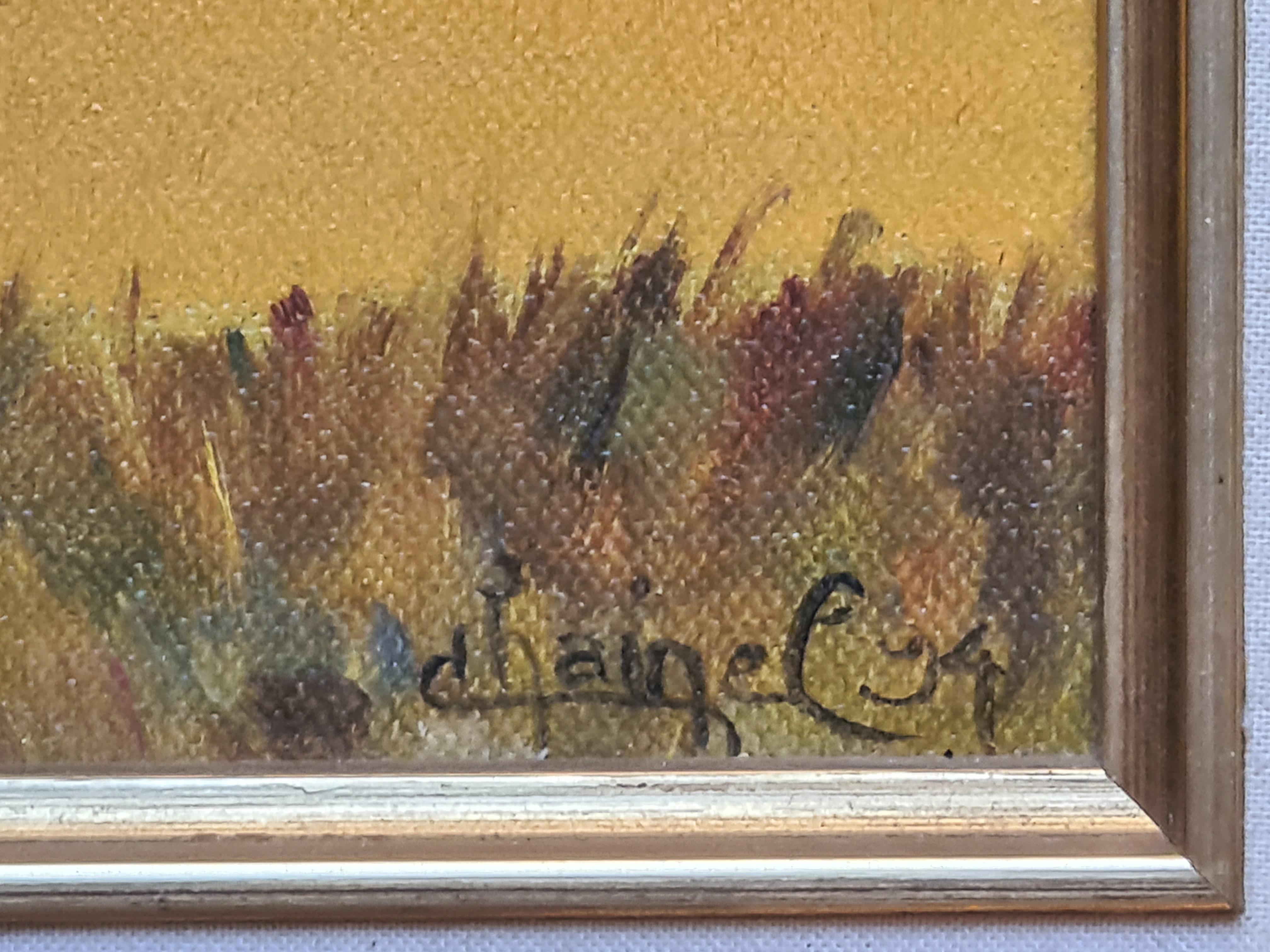 Champ couleur Paysage français, Le Mont St Victoire, Hommage à Nicolas de Staël - Colorfield Painting par D Haigel