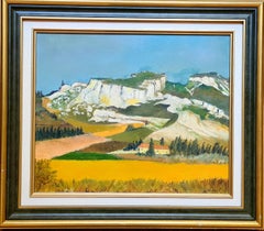 Color Field French Landscape, Le Mont St Victoire, Hommage to Nicolas de Staël