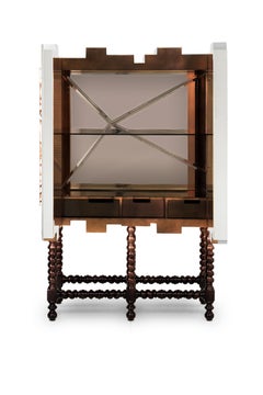 D. Heritage Cabinet - Hand-Painted Tiles - Wood & Mahogany - Boca do Lobo