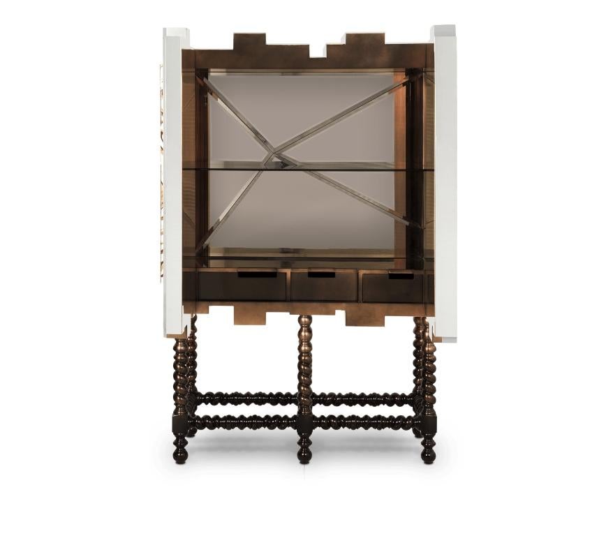 Portuguese D. Heritage Cabinet with Hand-Painted Tiles by Boca do Lobo  For Sale
