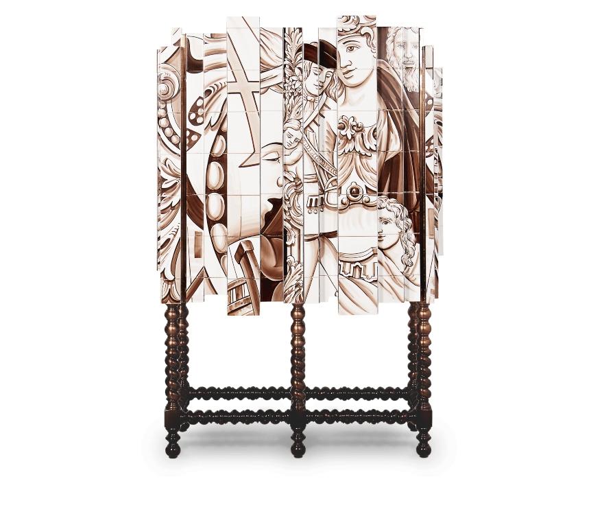 D. Heritage Cabinet with Hand-Painted Tiles by Boca do Lobo  For Sale