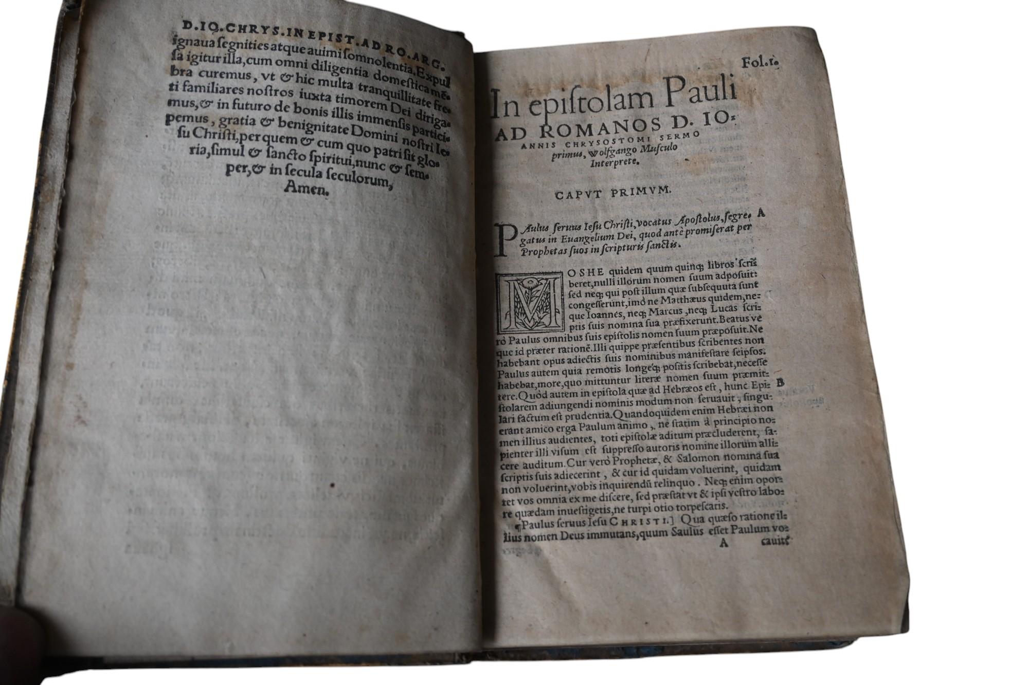 D. Ioannis Chrysostomi Archiepiscopi Constantinopolitani 1556 For Sale 3