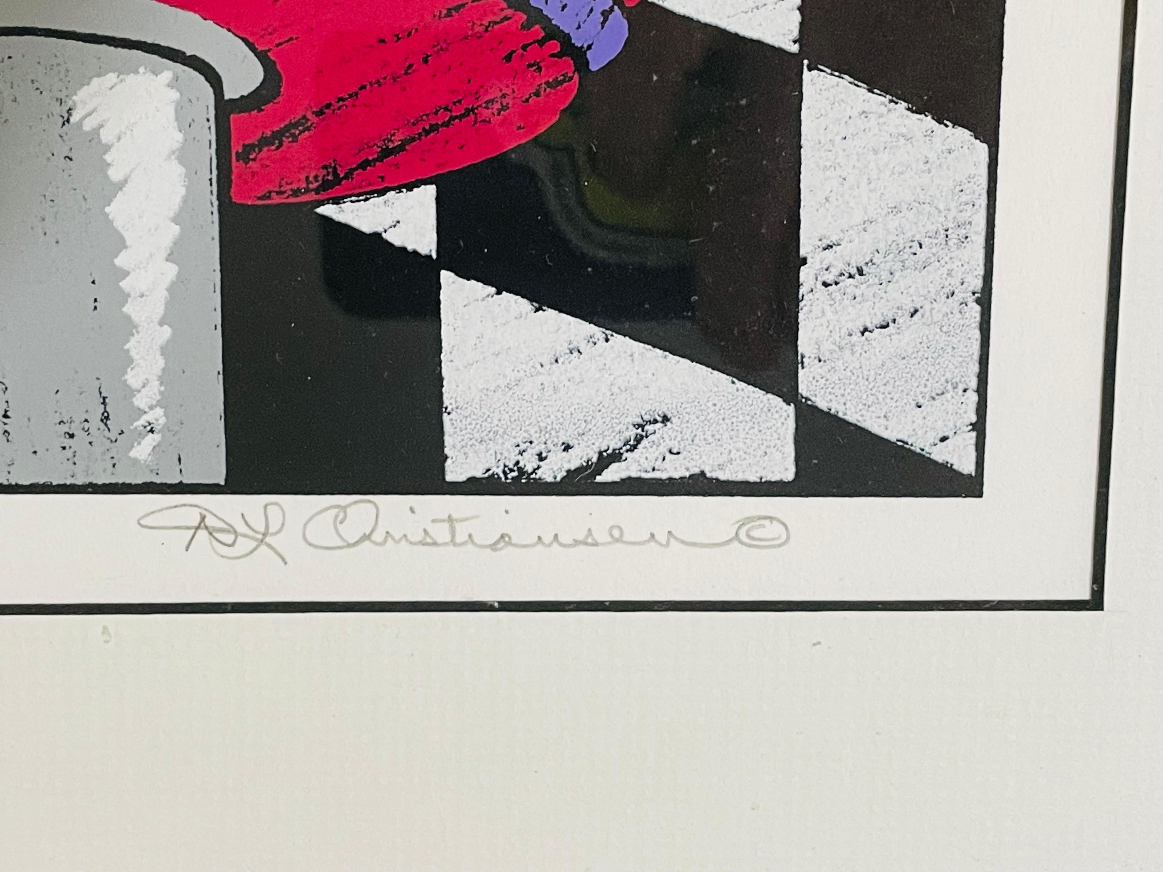 D. L. Christiansen Serigraph of a Diner Signed, Numbered 3