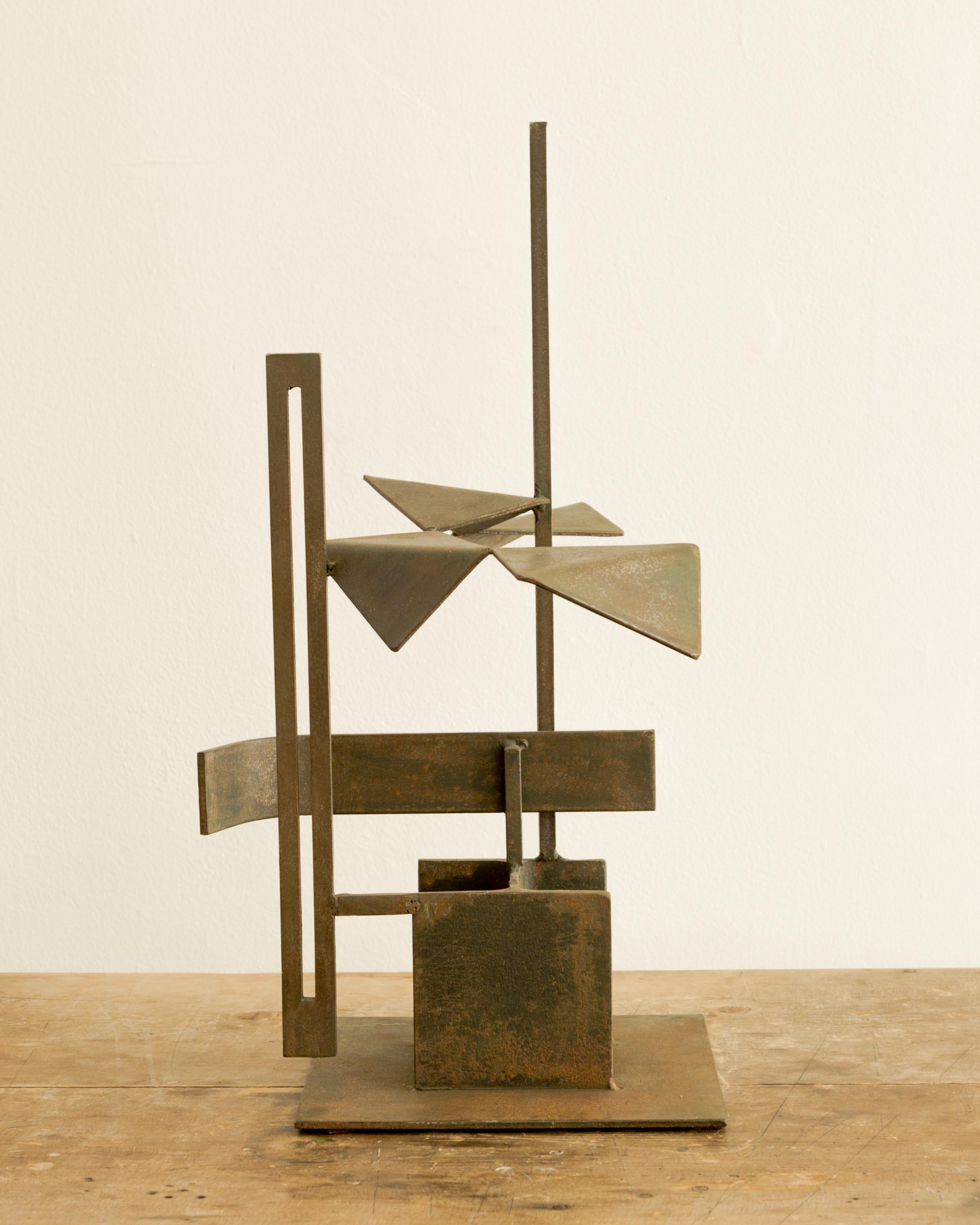 Francese D. Malken  Scultura brutalista in acciaio in vendita