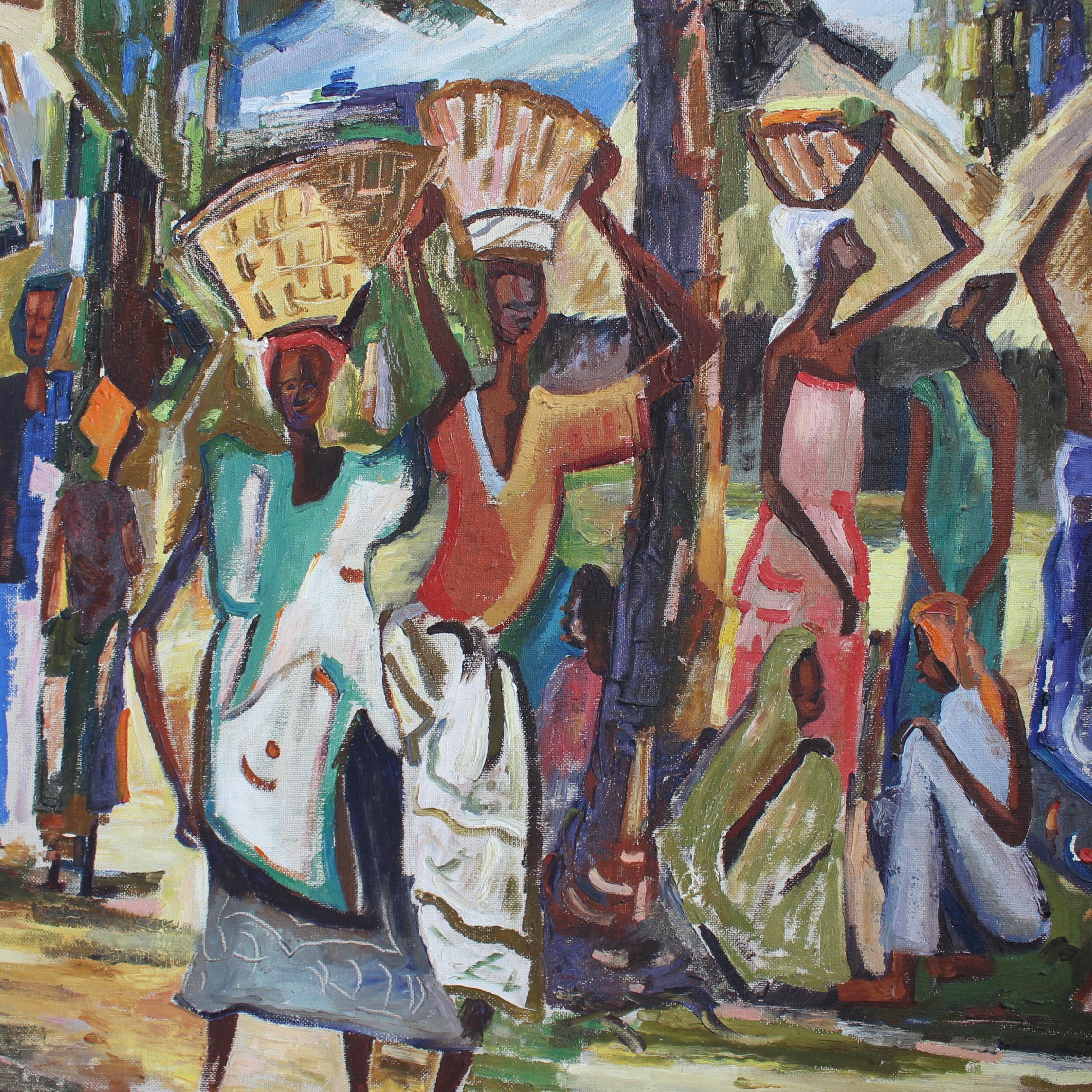 Marché animé de Bamako