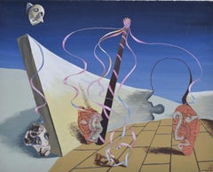 Ribbons of Memory, surrealist composition by D Ollard