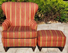 D R Kincaid Armchair & Ottoman Set