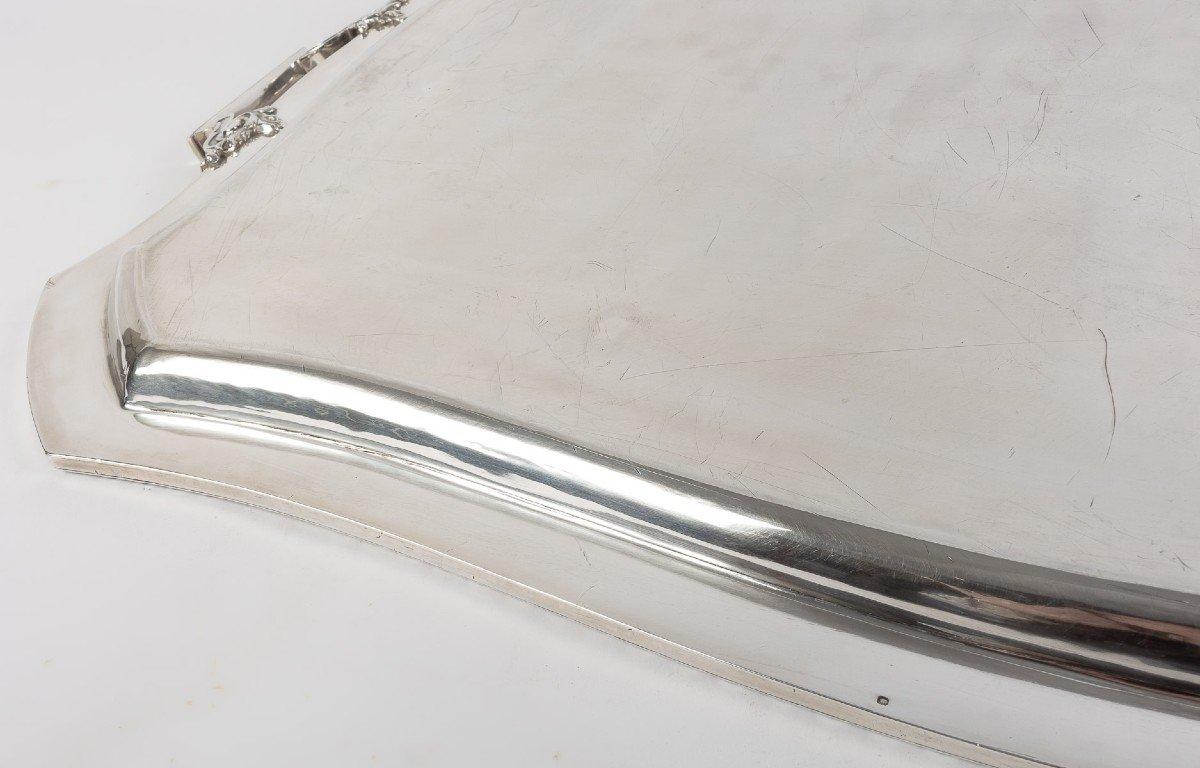 D. ROUSSEL - Rectangular Solid Silver Tray Circa 1880 For Sale 2