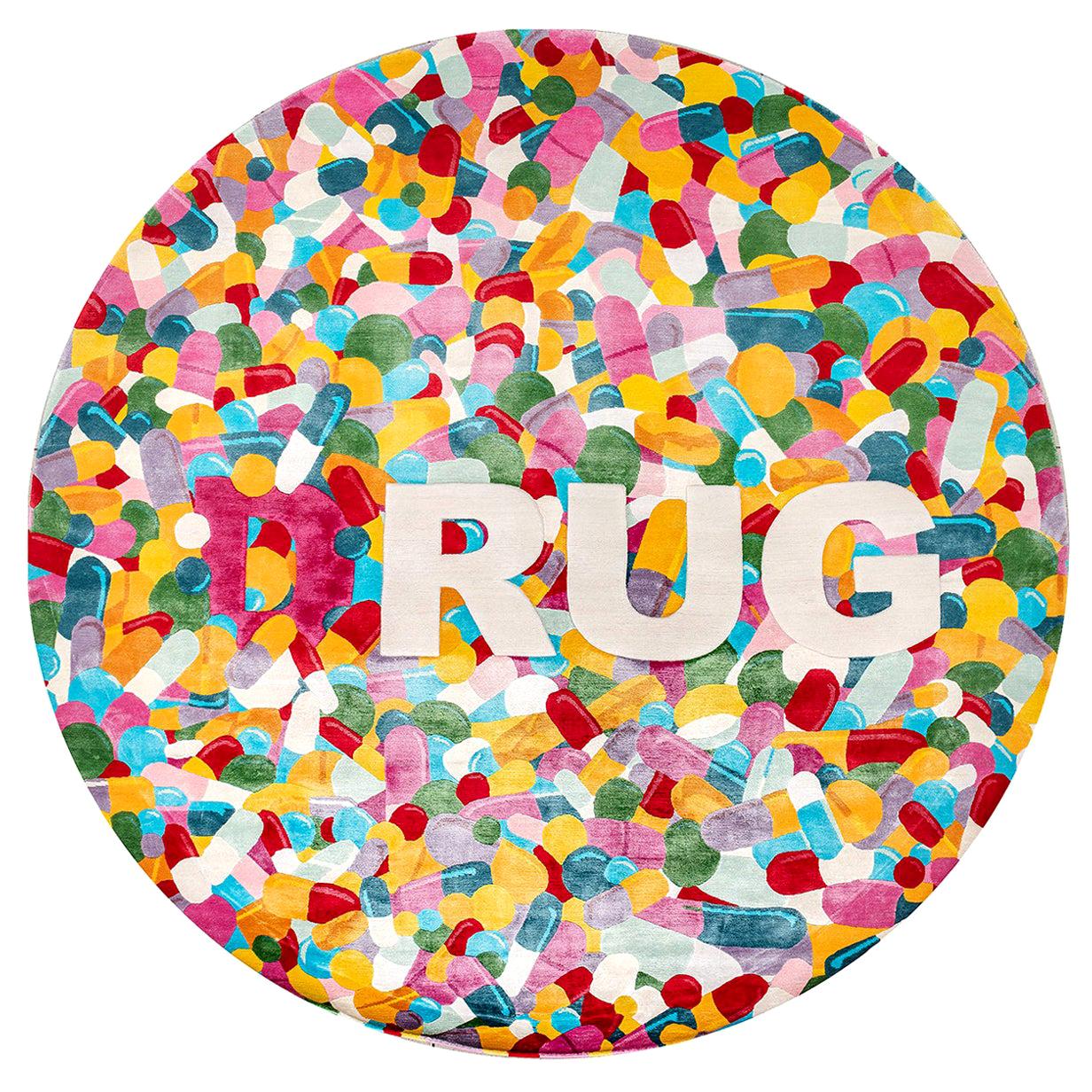 D-Rug Round Rug by Damiano Spelta For Sale