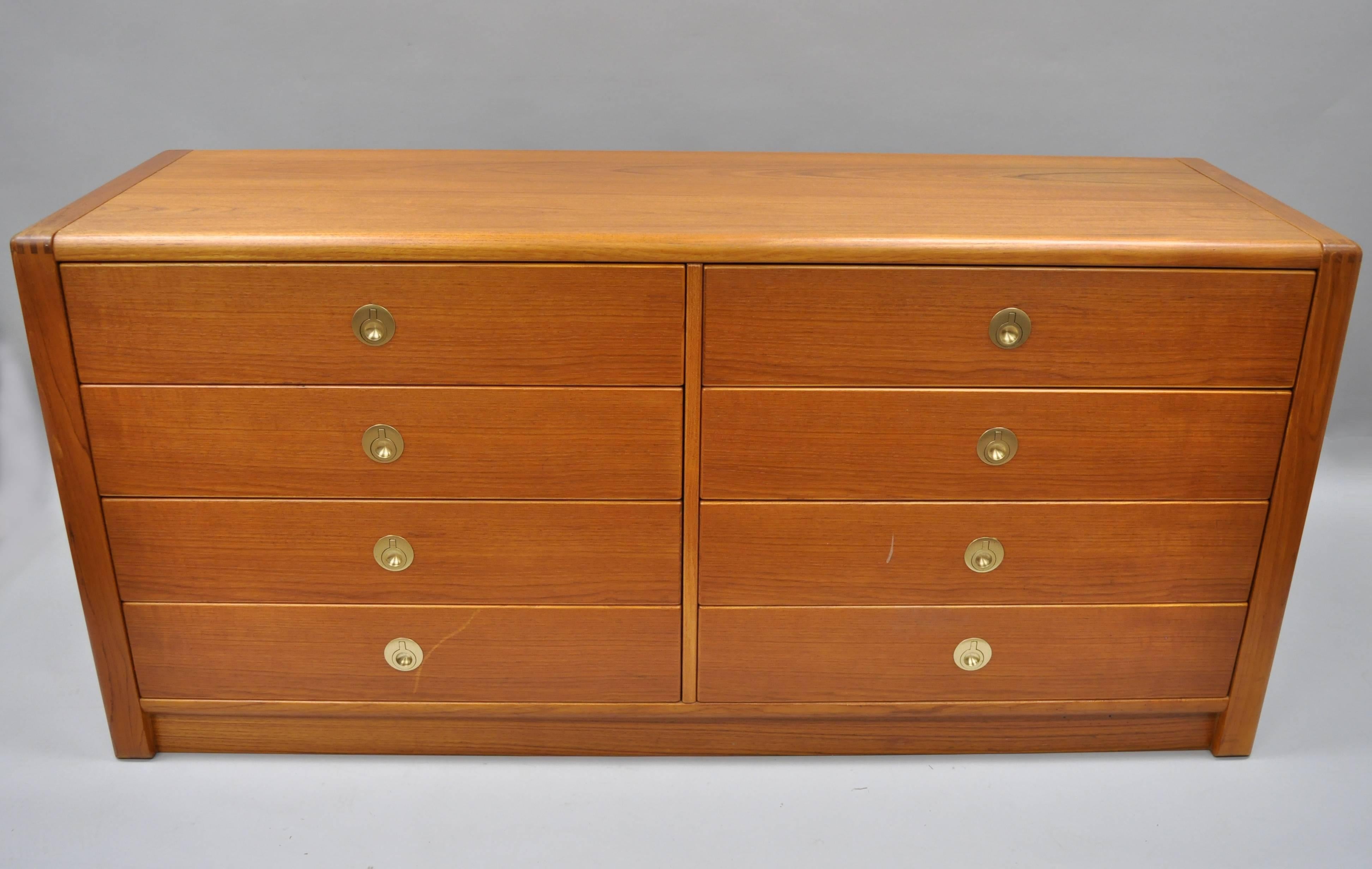 D-Scan Captain Line Campaign Danish Style Modern Teak Long Dresser Credenza 4