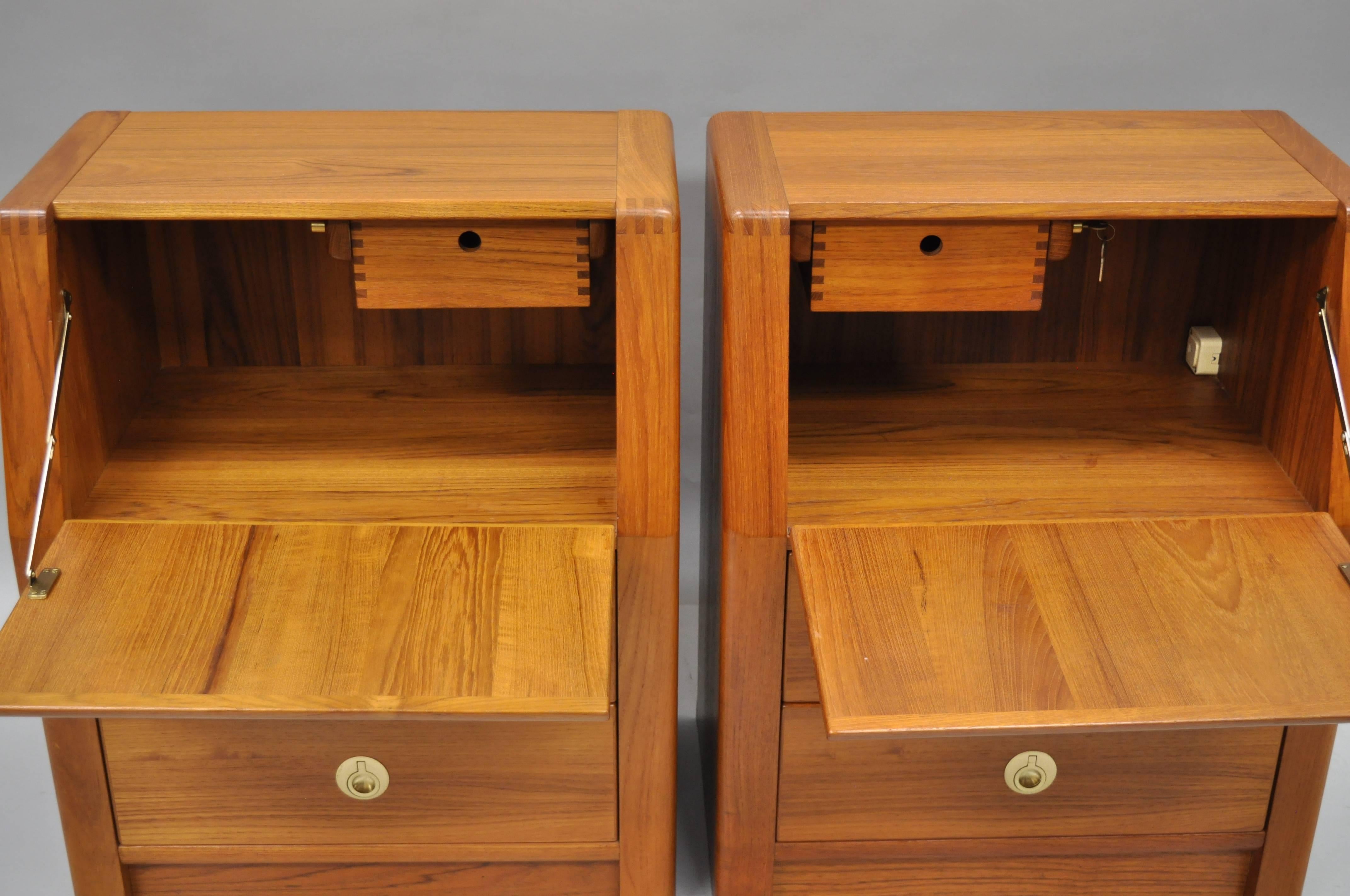 teak nightstands danish modern