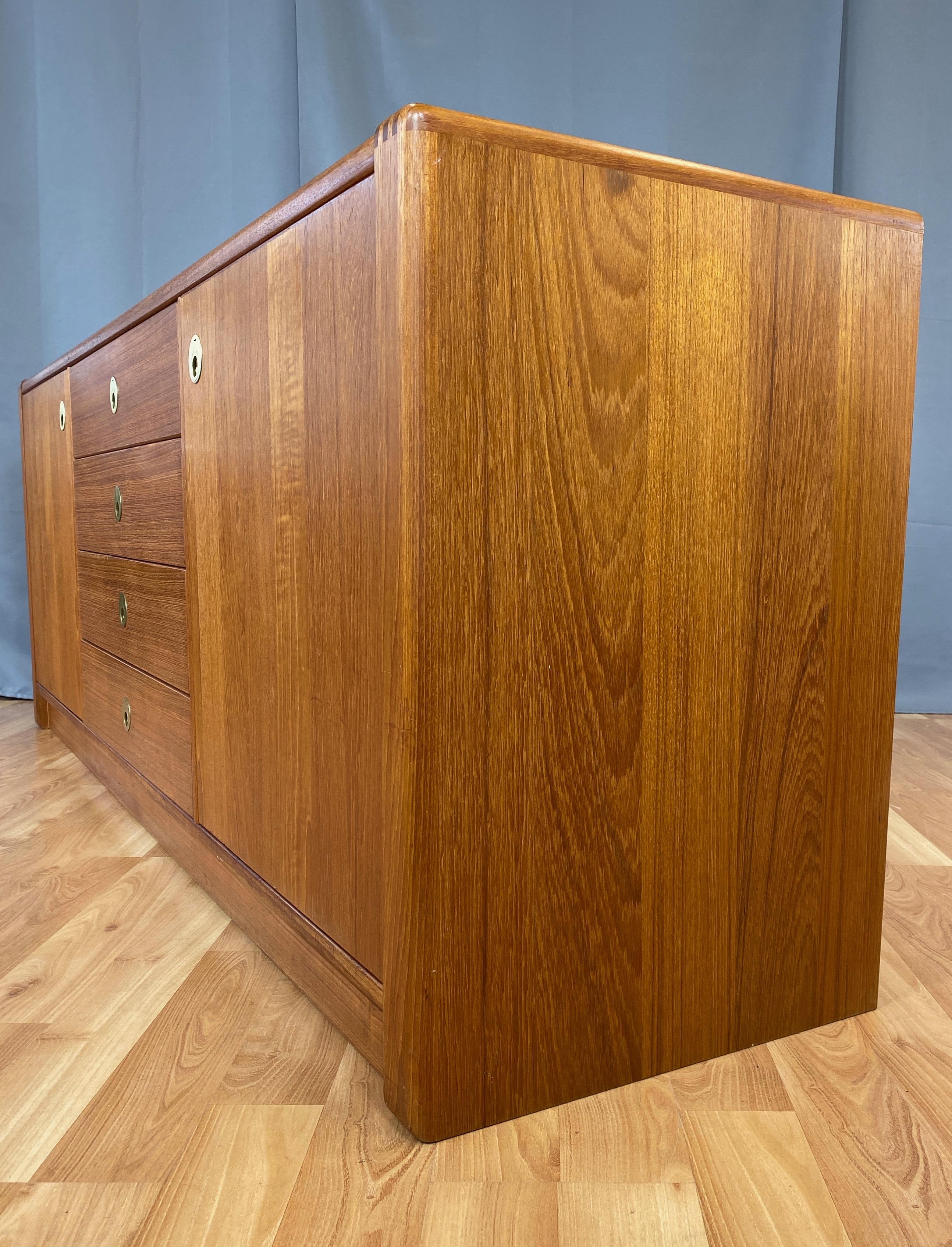 D-Scan Captain Line Scandinavian Modern Teak Credenza, 1970s 5